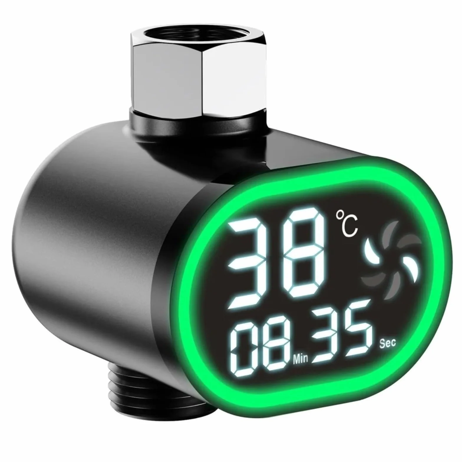 Thermomètre de douche numérique LED avec indicateur de température pour bain bébé