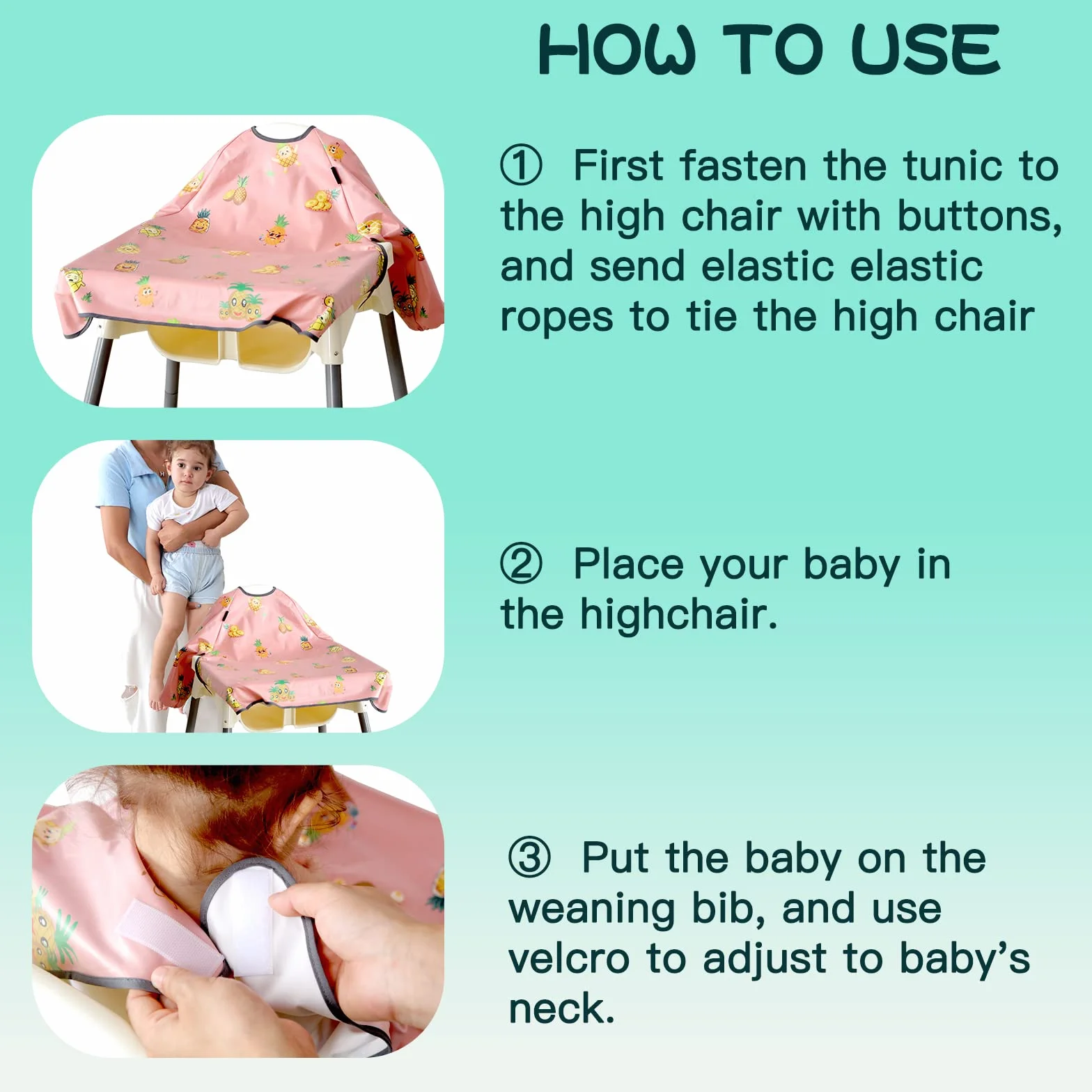 Bavoir Bebe avec Manches Sevrage