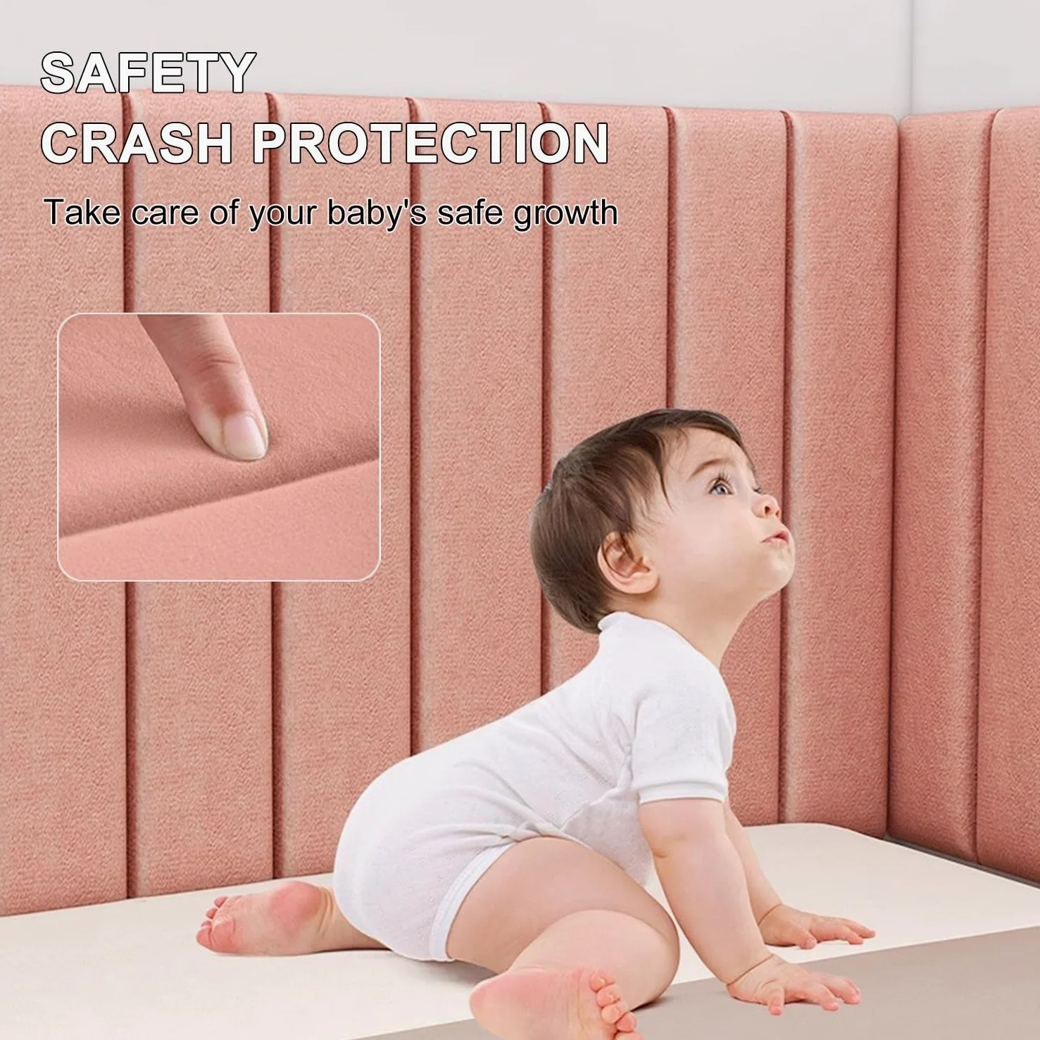 Panneaux muraux rembourrés Auto-adhésifs, tête de lit Murale capitonnée Anti-Collision, pour Autour du lit, décoration de Chambre (Violet, 8 pièces)