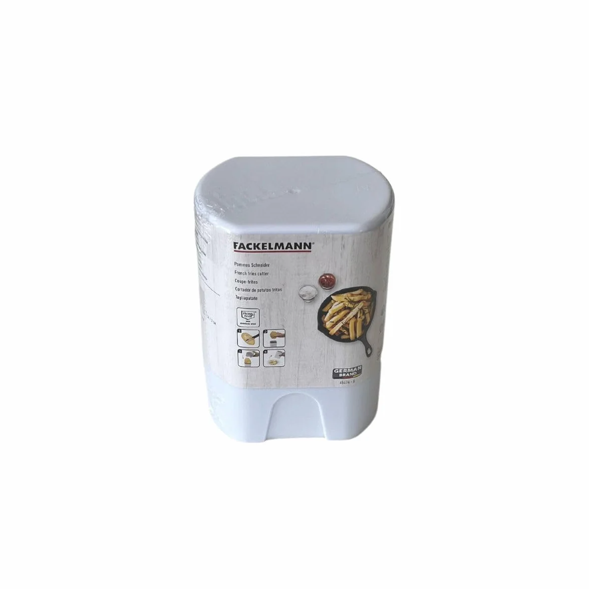 Fackelmann Coupe frite manuel Plastique Blanc 13,1 x 9,2 x 7,8 cm