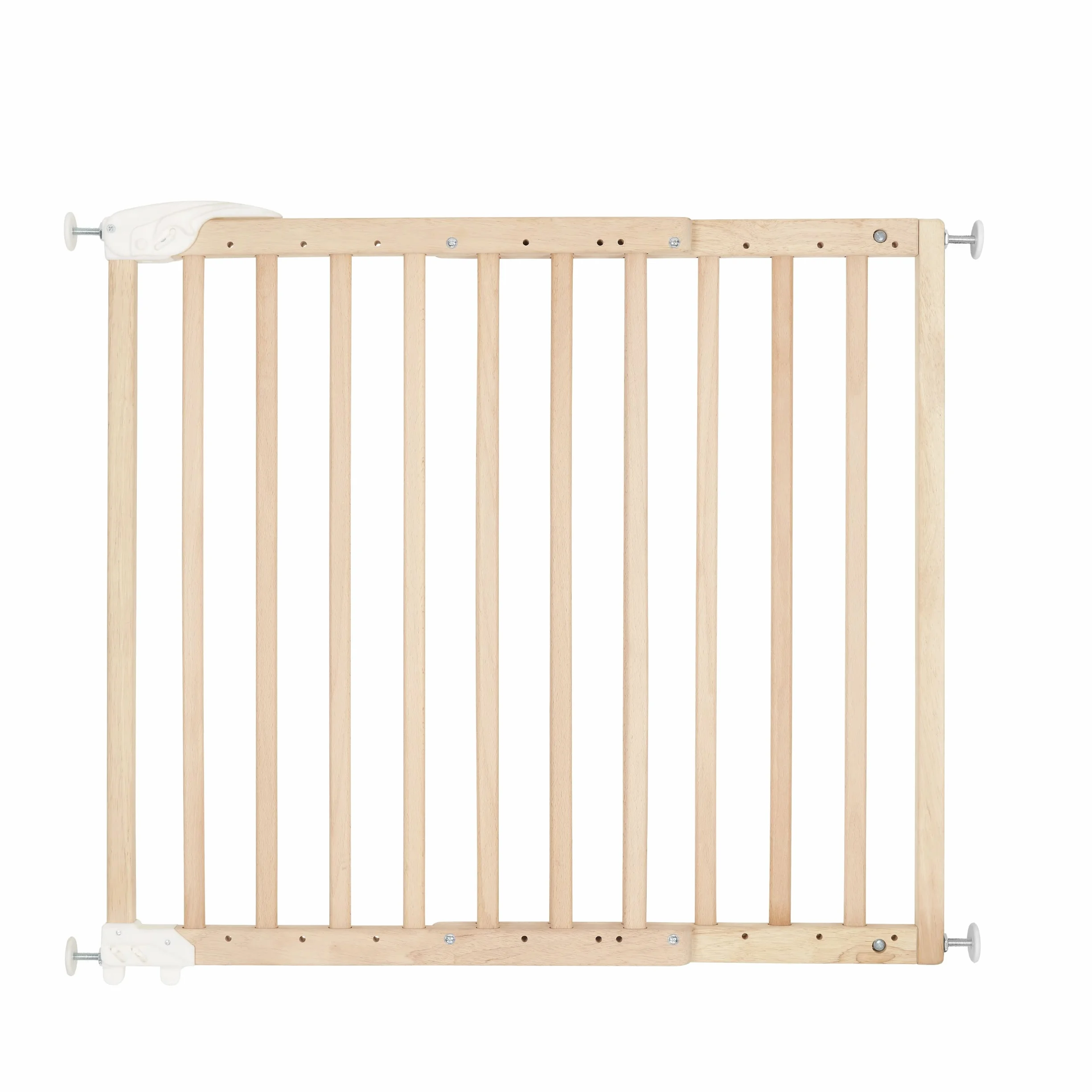 Badabulle Barrière de Sécurité Enfant Bois Deco Pop Extensible 63-106cm Fixation Vis Naturel