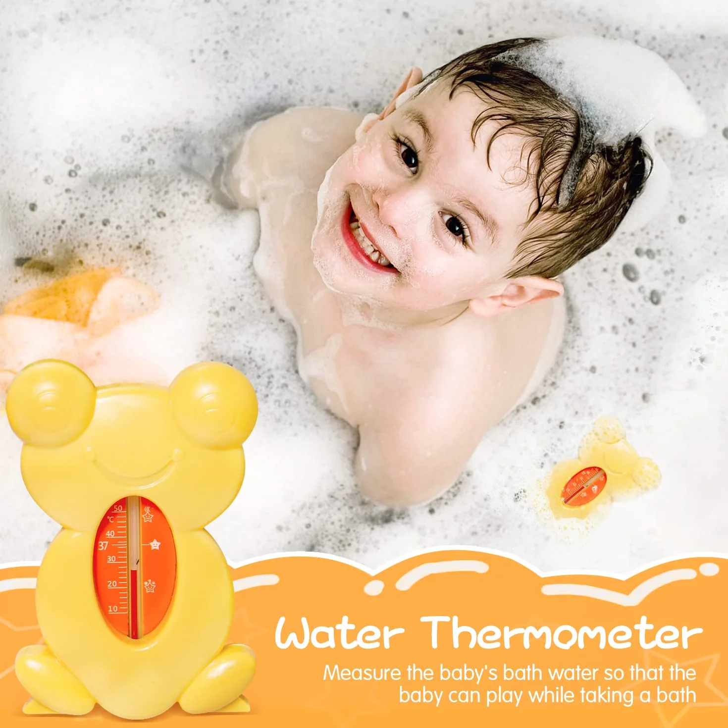 BelonLink Kit de Soin Bébé 13 Pièces Trousse Toilettage Portable Thermomètre Bain Coupe-ongles