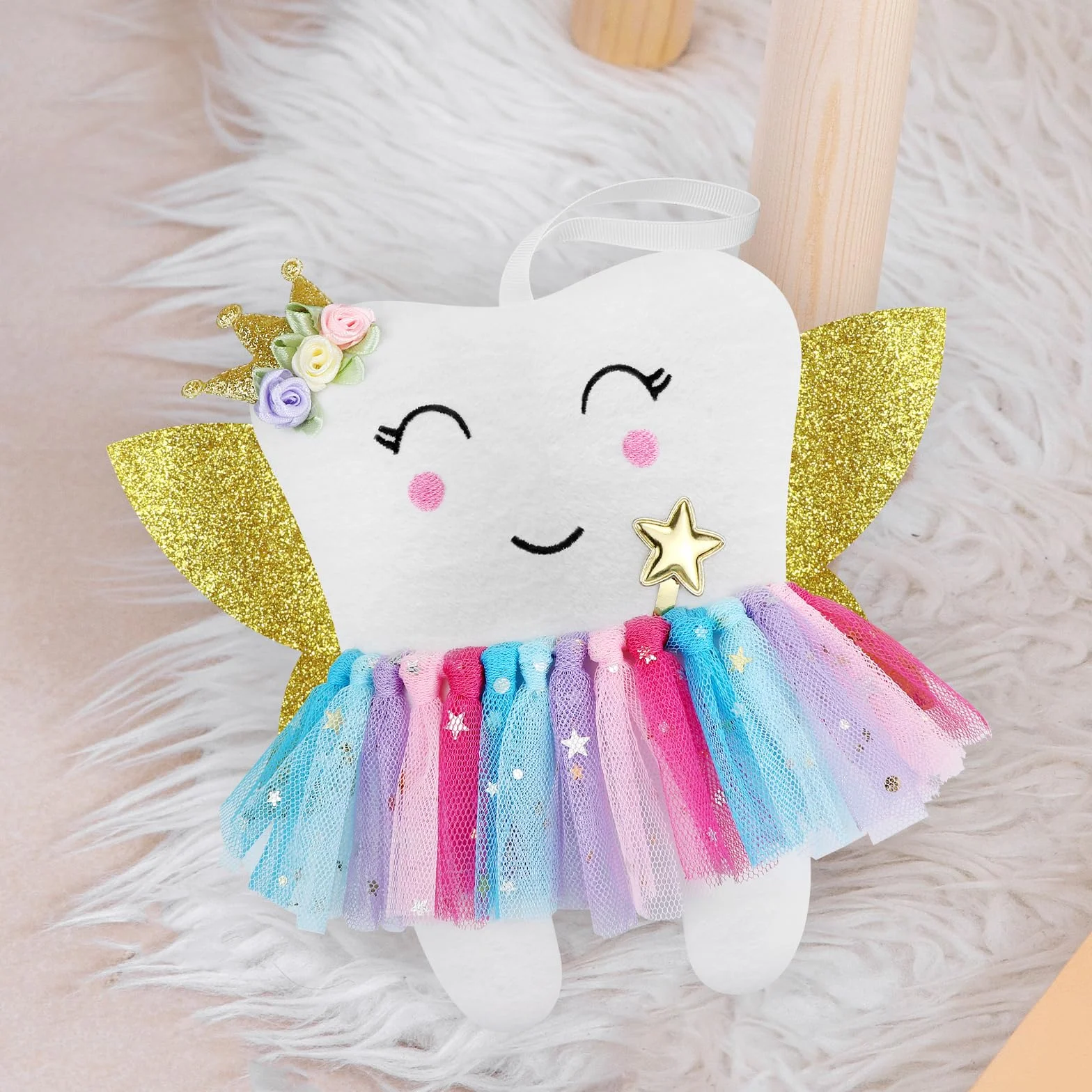 Poupée Fée des Dents Oreiller Jupe Colorée Cadeau Enfants