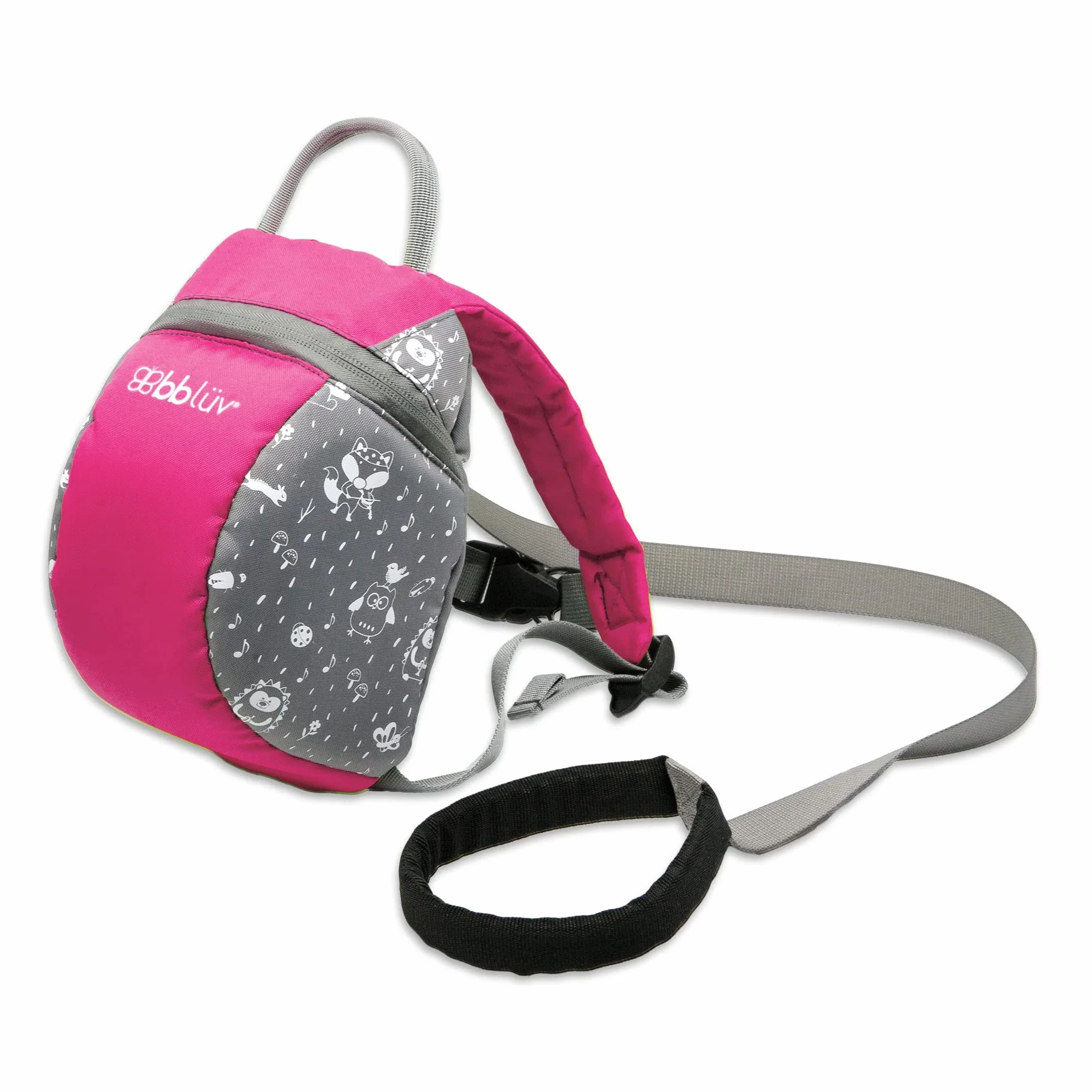 Sac à dos pour tout-petit enfant avec sangle de sécurité amovible Rose