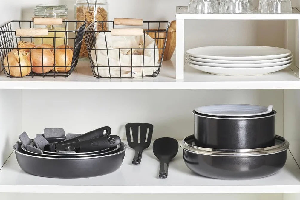 Sitram Batterie de Cuisine Aluminium 10 Pièces Poêles Casseroles Couvercles Induction