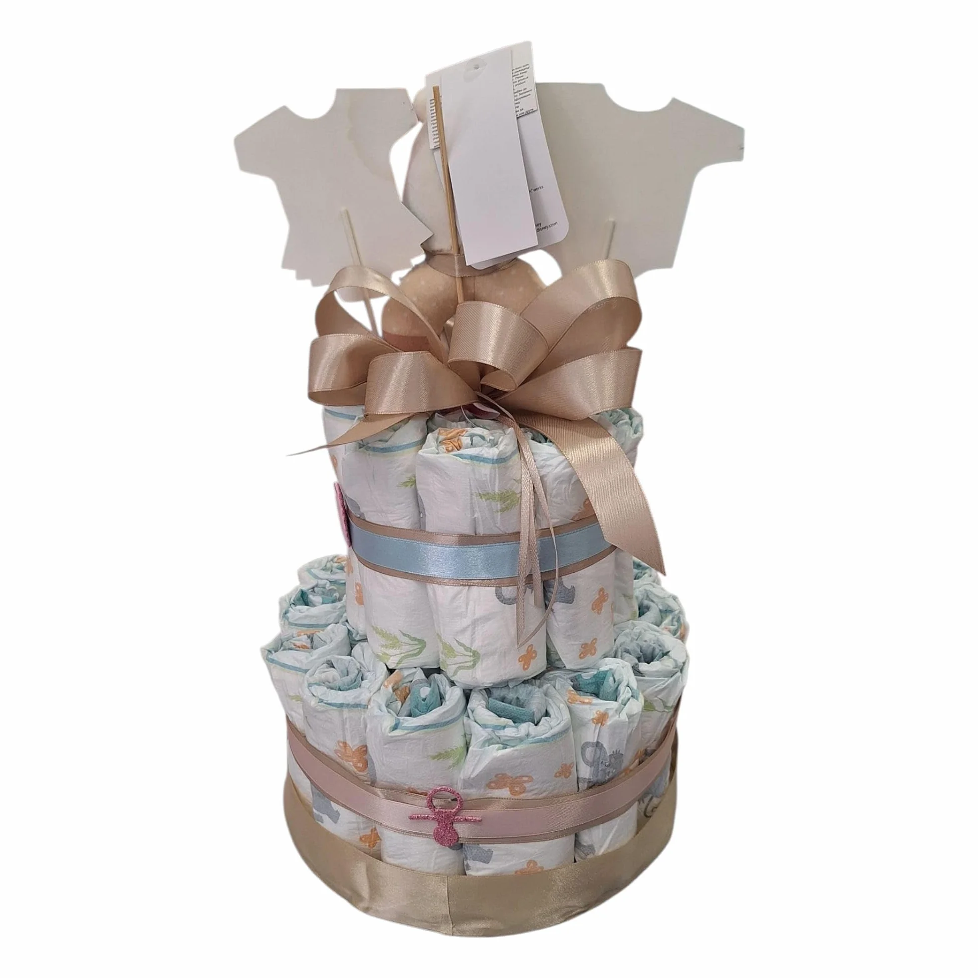 MC Gâteau à Couches Design Unisexe Thème Boy/Girl Cadeau Baby Shower Naissance