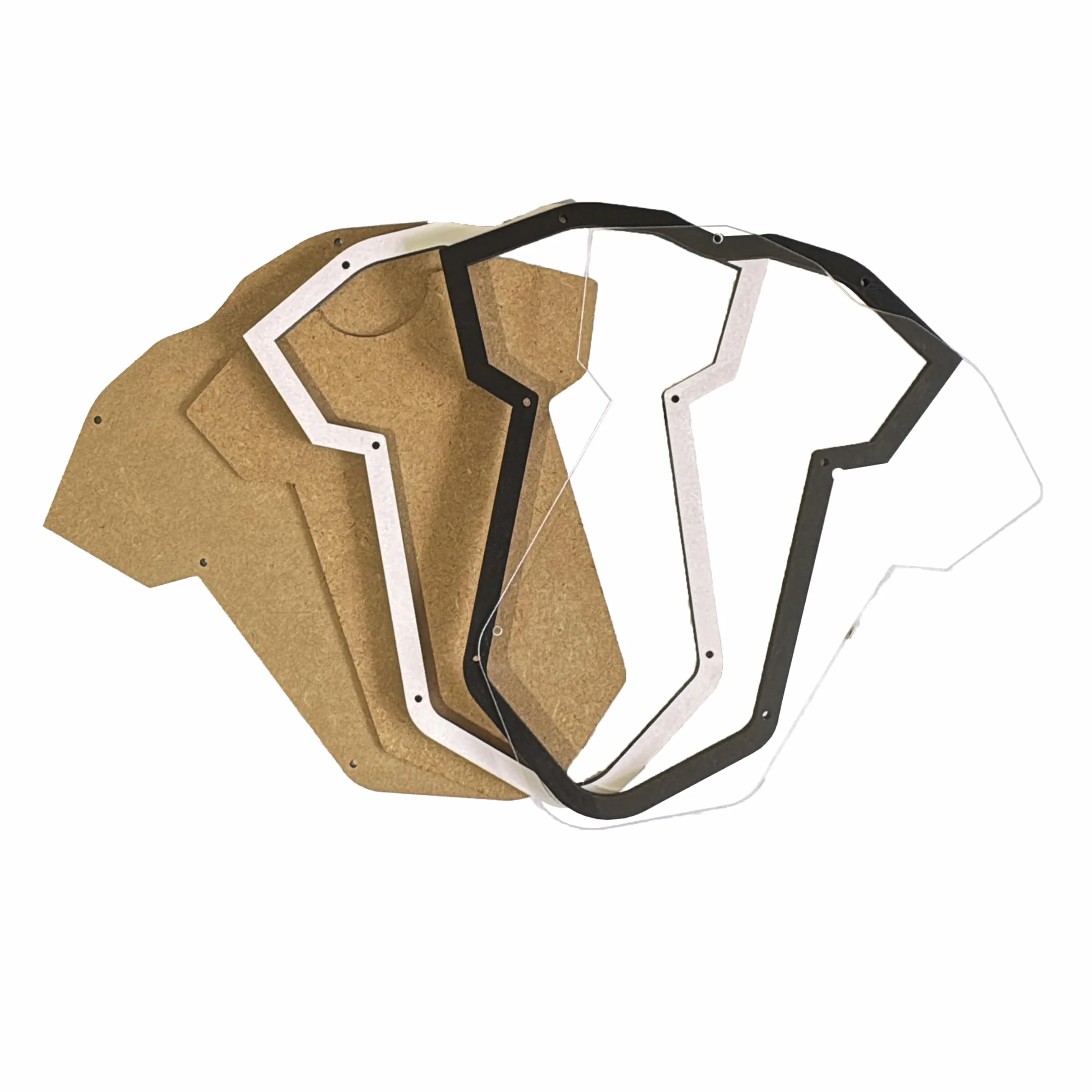 Cadre photo pour body de bébé en bois avec joint d'ombrage 3D et contours découpés - Cadre souvenir durable avec support
