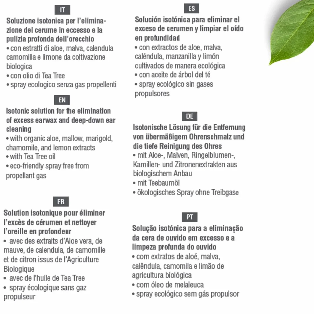 Otosan Spray Auriculaire Nettoyant Oreille 50 ml – Cérumen, Arbre à Thé, Aloe Vera