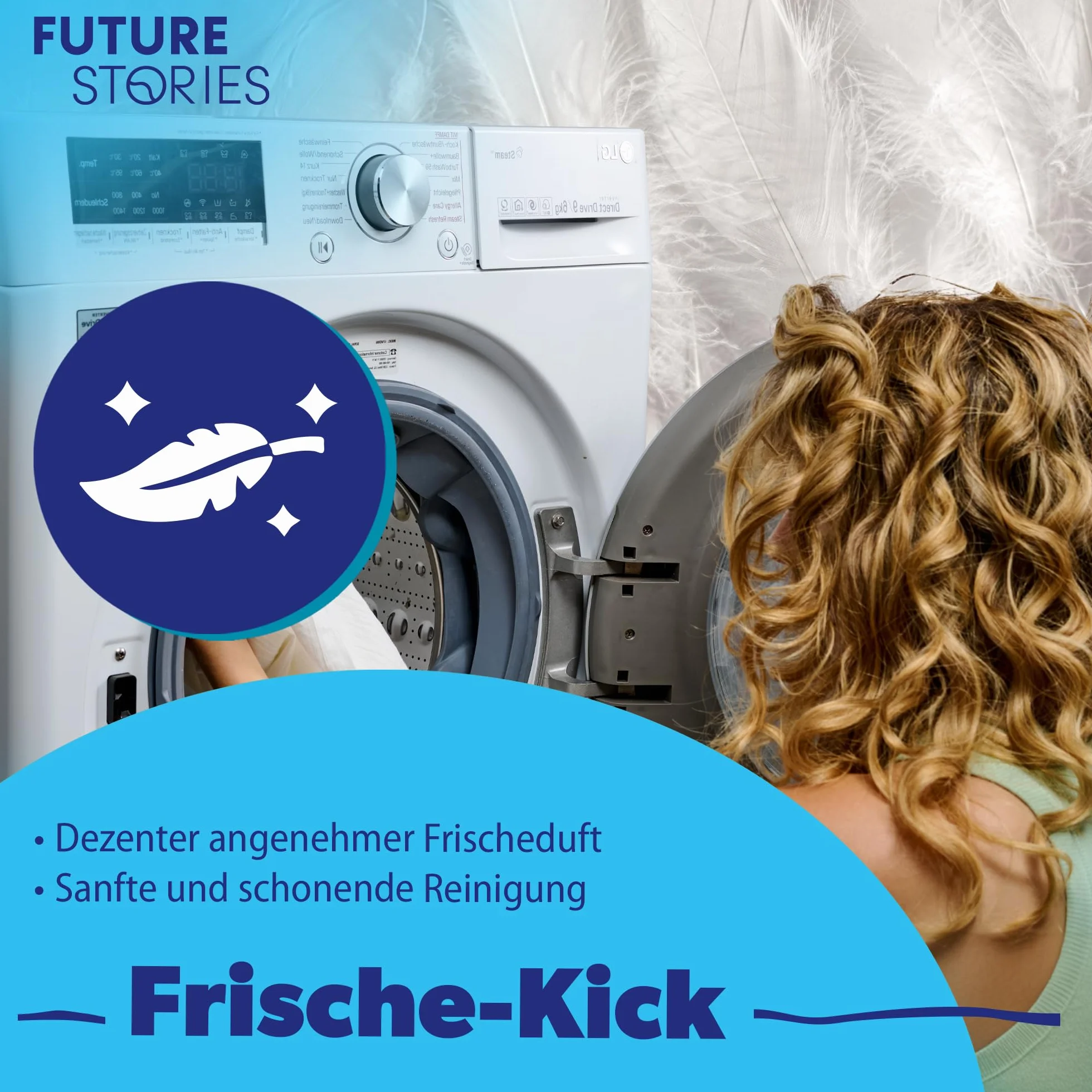 Future Stories Feuilles de lessive Laundry Sheets 60 lavages Végétalien Sensitiv