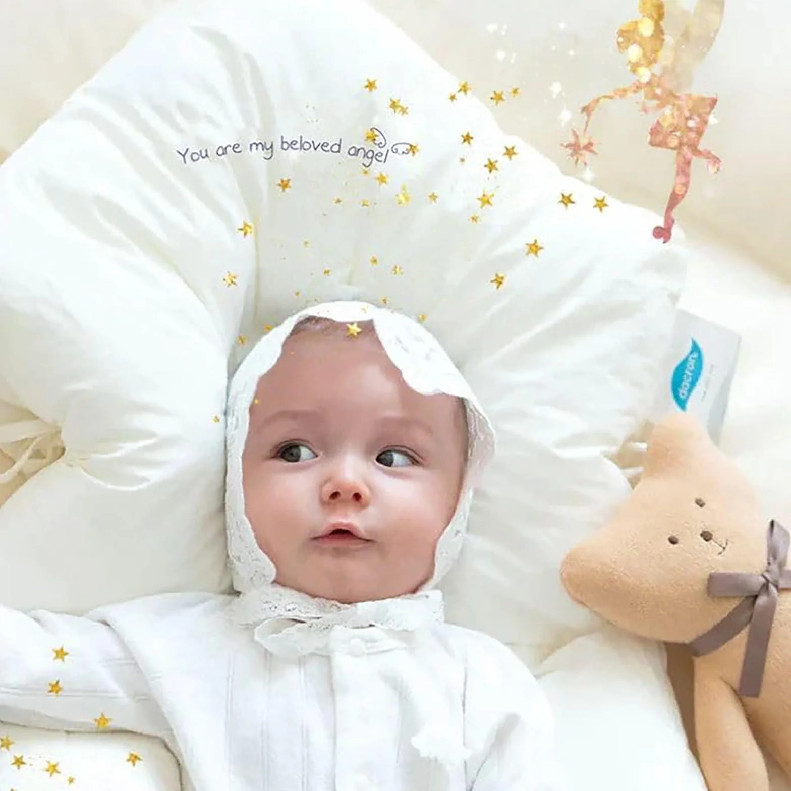 Dreamo Coussin Bébé Ultra-Doux Oreiller Façonnant Tête Bébé Soutien Arrière Corps Entier U Appuie
