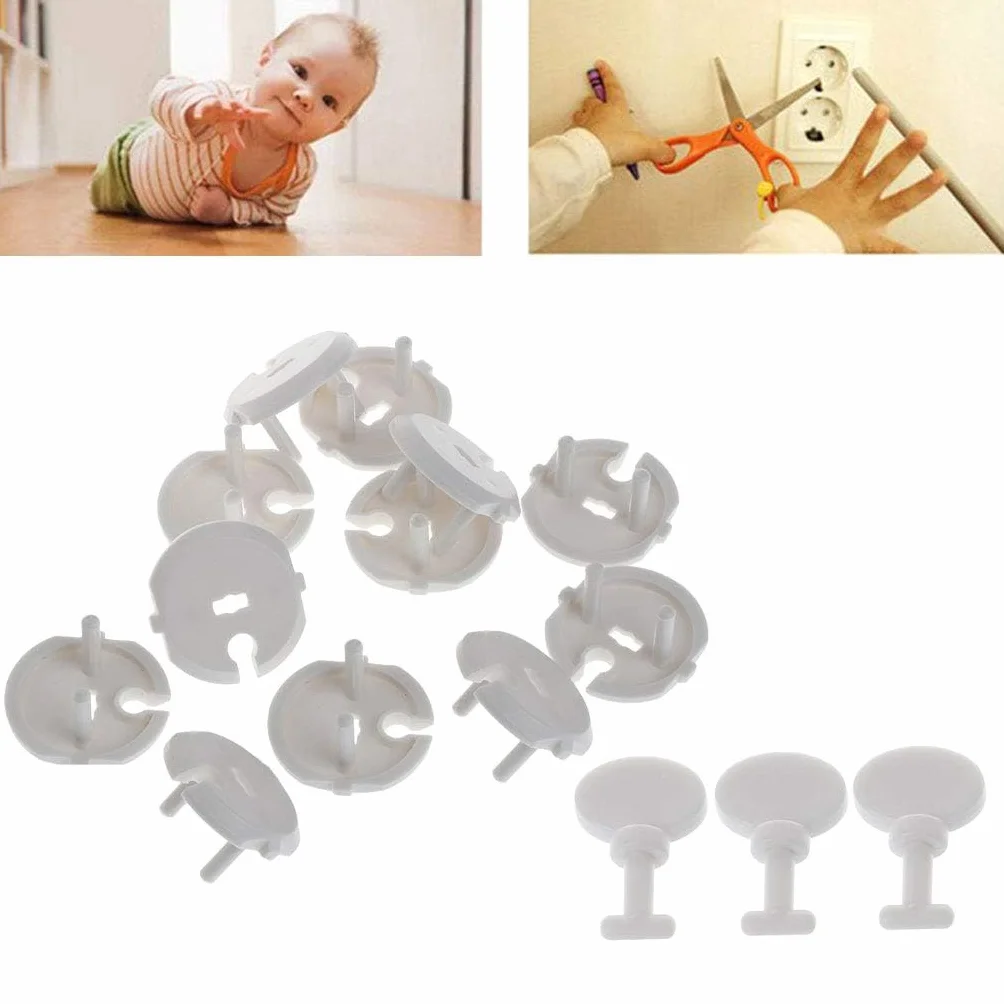 Cache Protection Prise Standard Française 12 Pièces pour Clé Bébé Enfant ABS