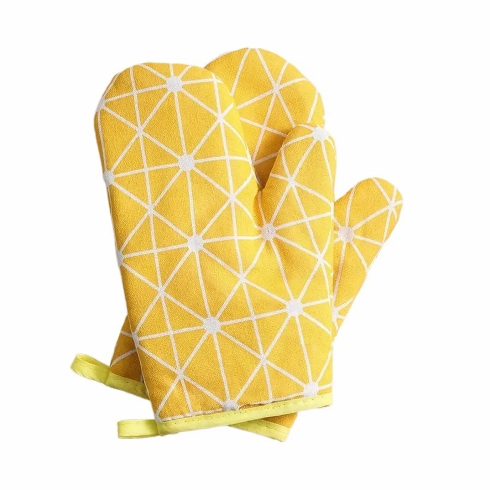 MRKU Gants de Cuisine isolants pour Four (Lot de 2), résistants à la Chaleur et compatibles Micro-Ondes, avec Grille épaisse.