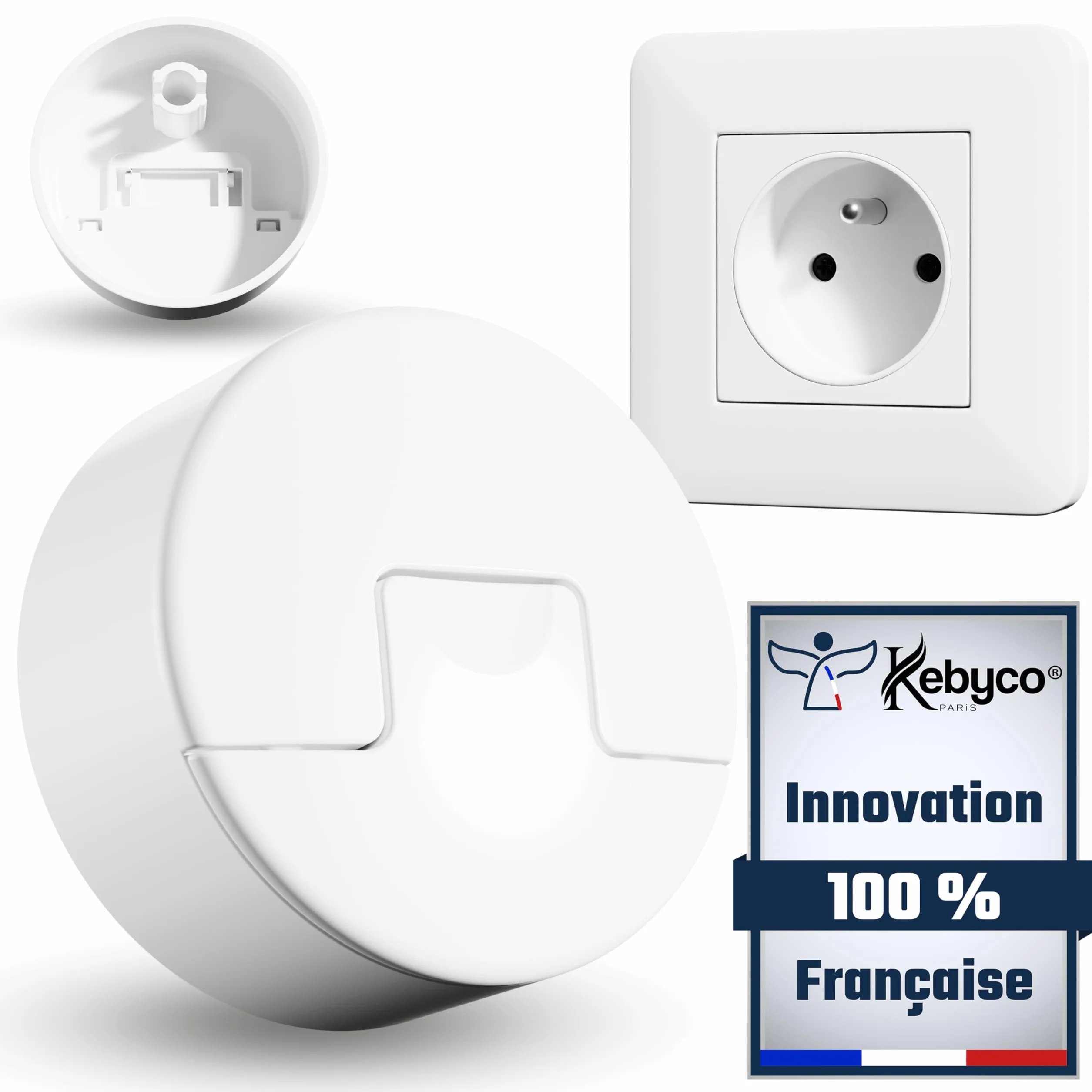 KEBYCO Paris Cache Prise Bébé Automatique Universel 16 Pcs Sécurité Électrique Enfant Anti Poussière Étanche