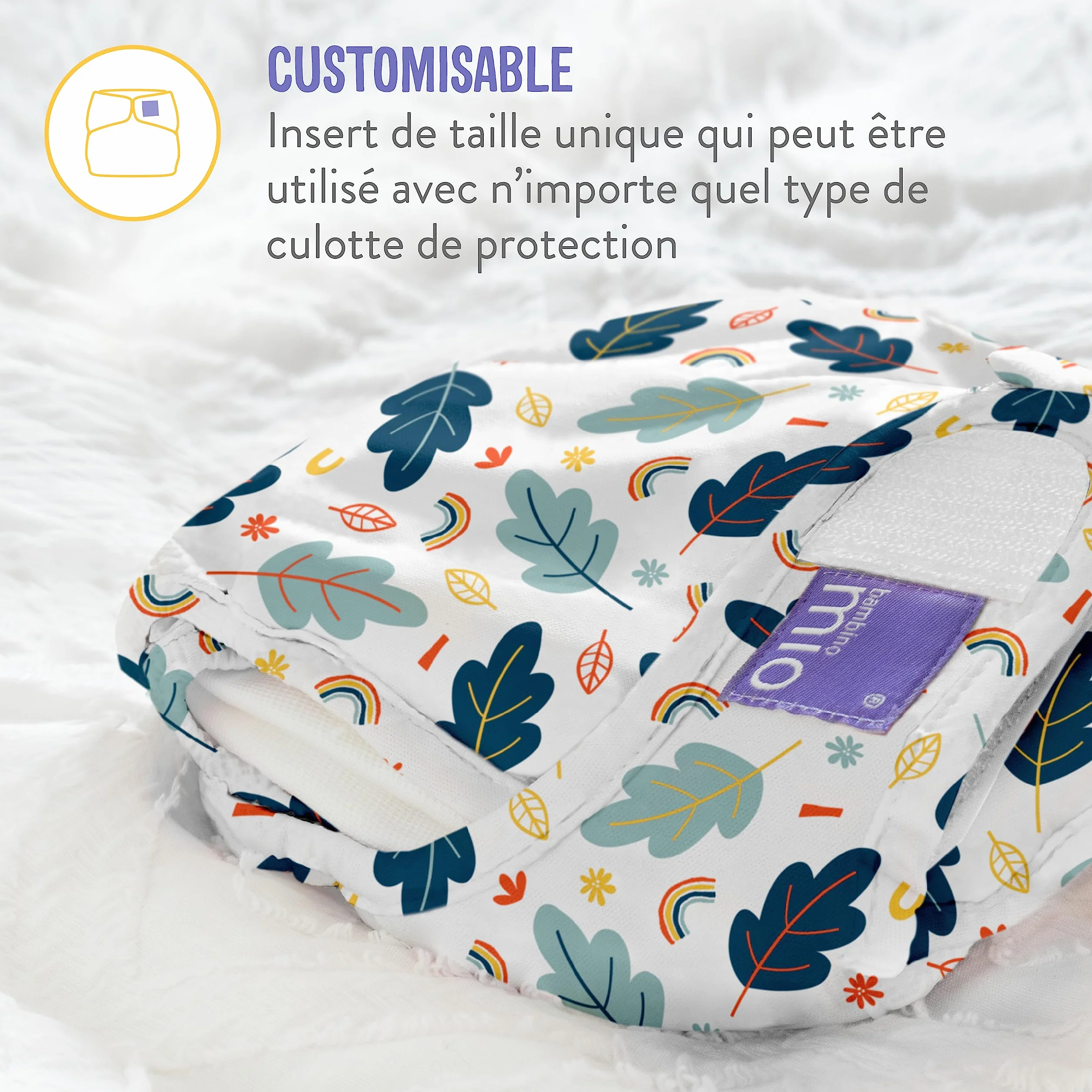 Bambino Mio Mioduo couche lavable tout-en-deux Pomme Craquante Taille 1 (-9 kg)