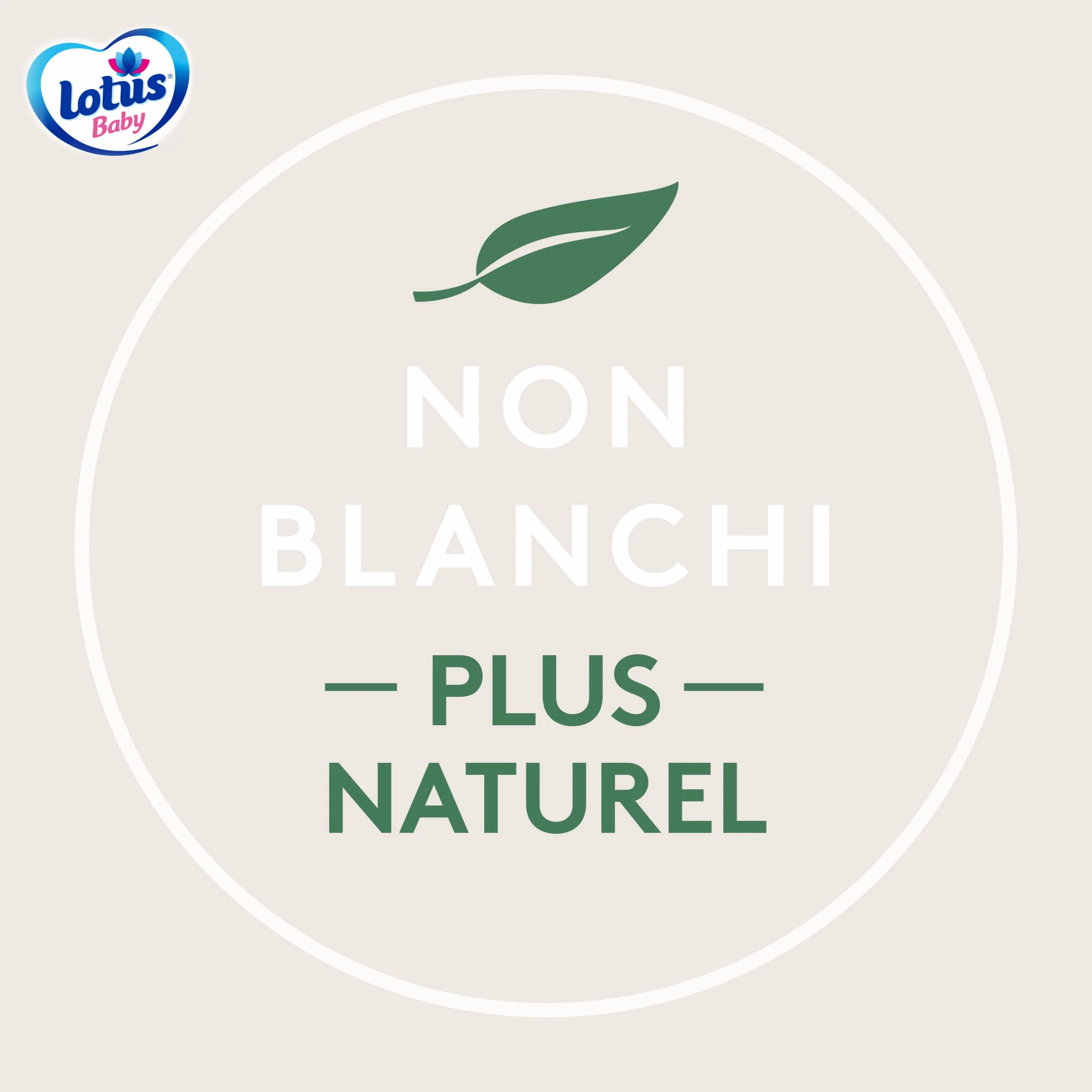 Lotus Baby Douceur Naturelle Cotons bébé non-blanchis 70 Cotons