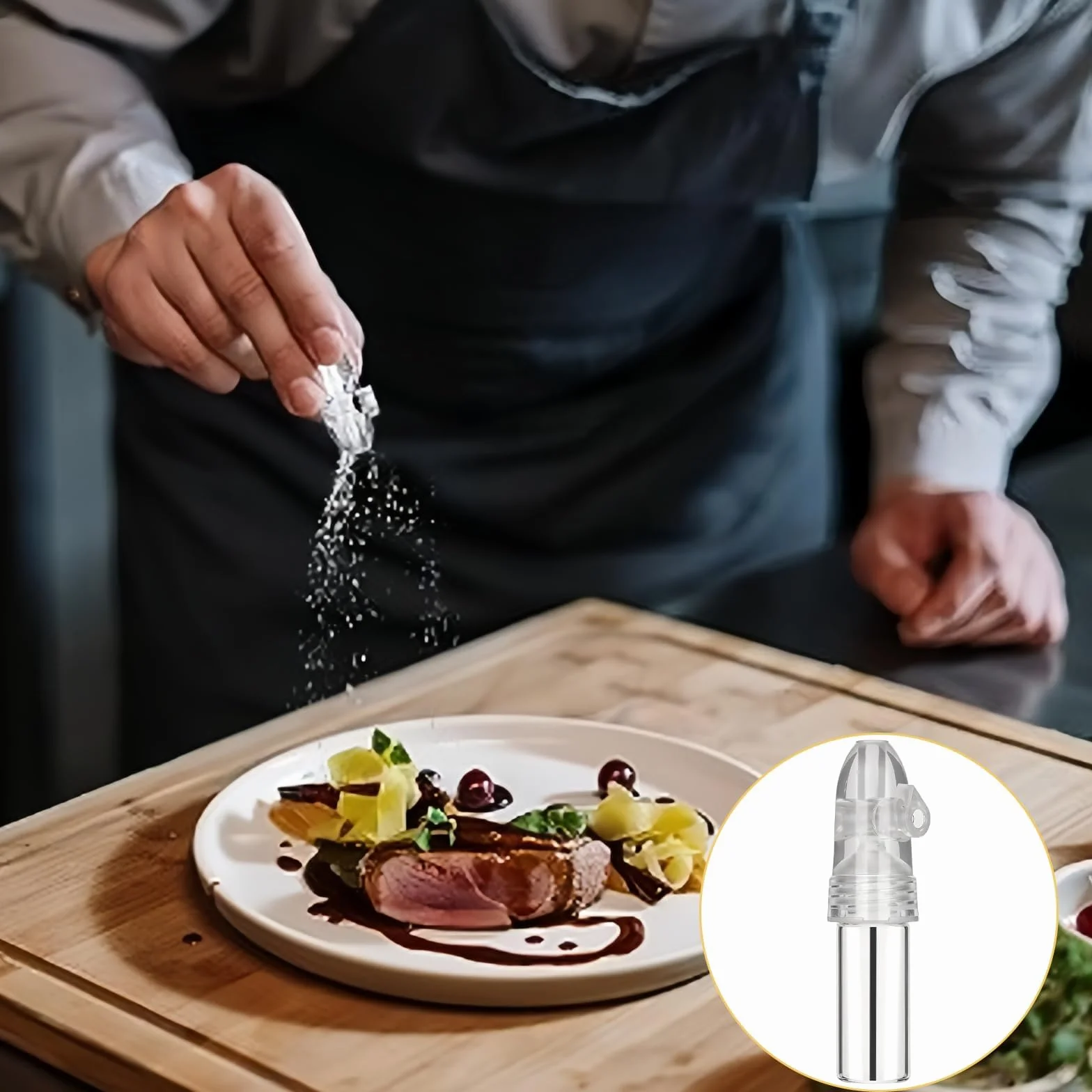 Sniffer Doseur 4 Pièces Couleurs Marron Blanc Outils Épices Poudre Spice Bottles Entonnoir Camping Voyages