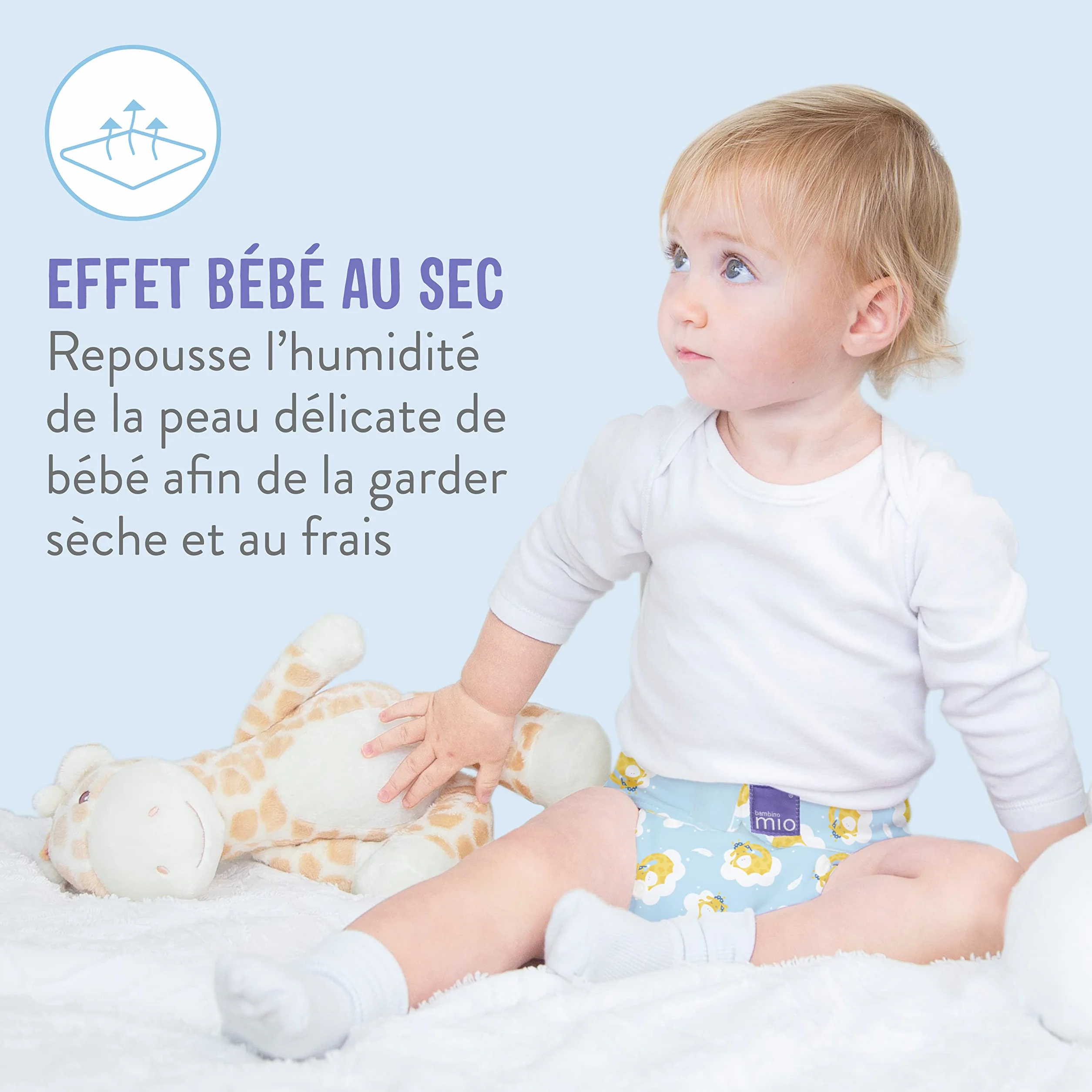 Bambino Mio Mioboost Classique Insert Booster Augmenter l'absorption Blanc