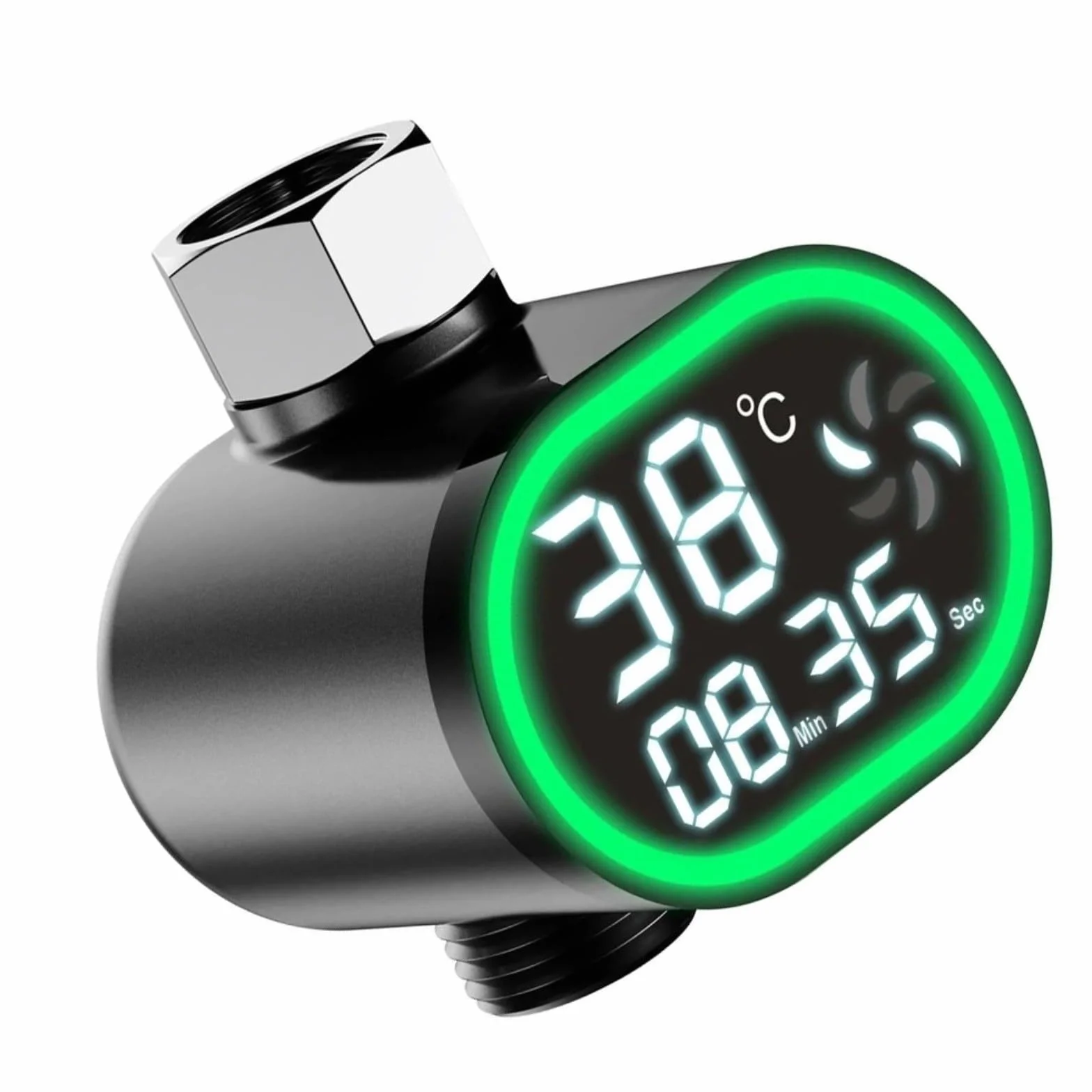 Thermomètre de douche numérique LED avec indicateur de température pour bain bébé