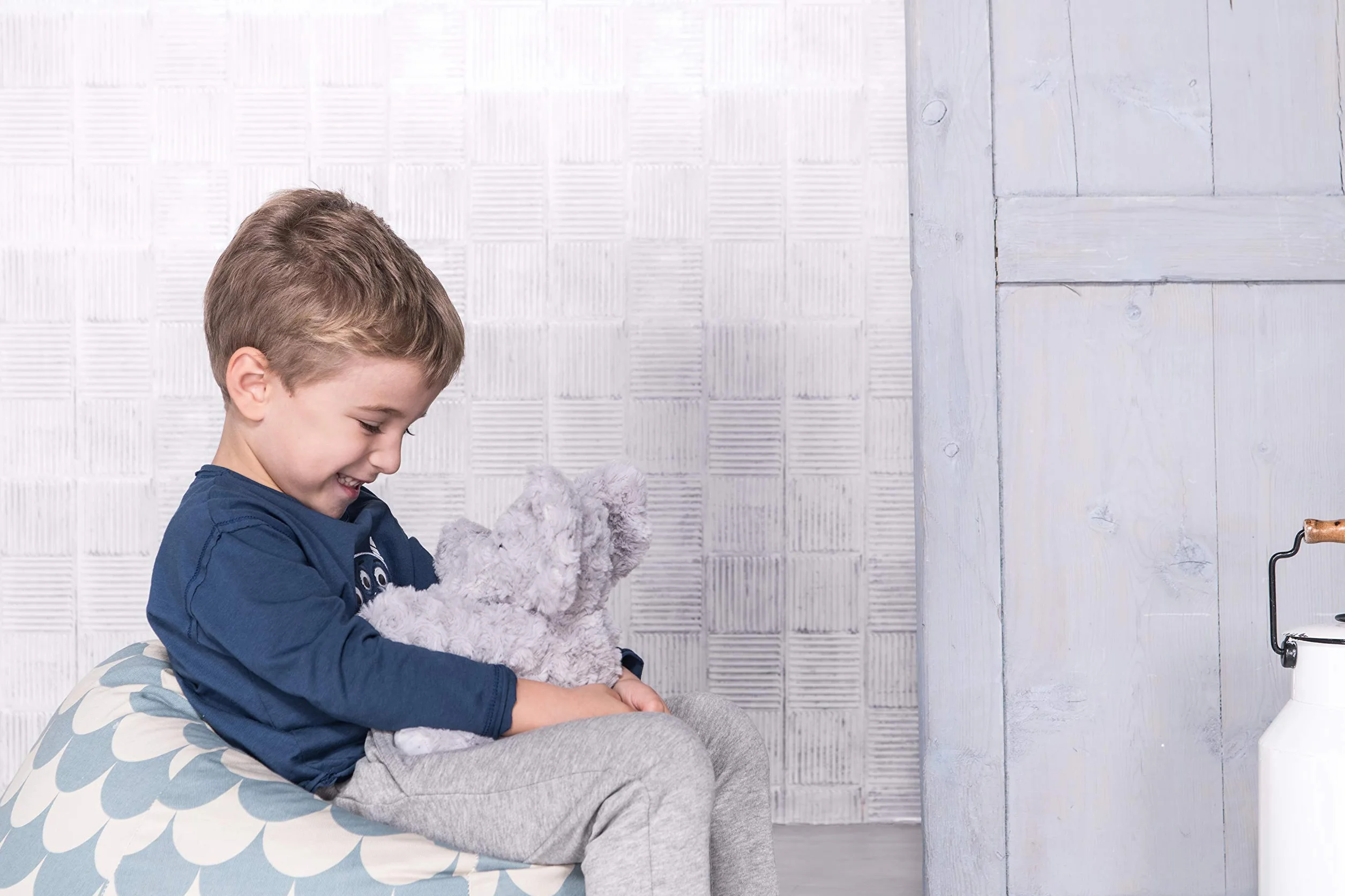 Bouillotte Micro-Onde Peluche 23 cm Éléphant pour Bébé Coliques