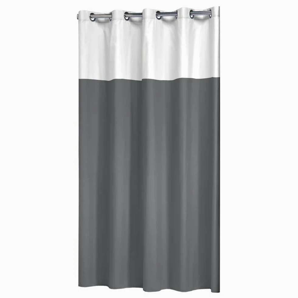 Sealskin Double, Rideau de douche, Polyester/Coton, 180x200 cm, Gris