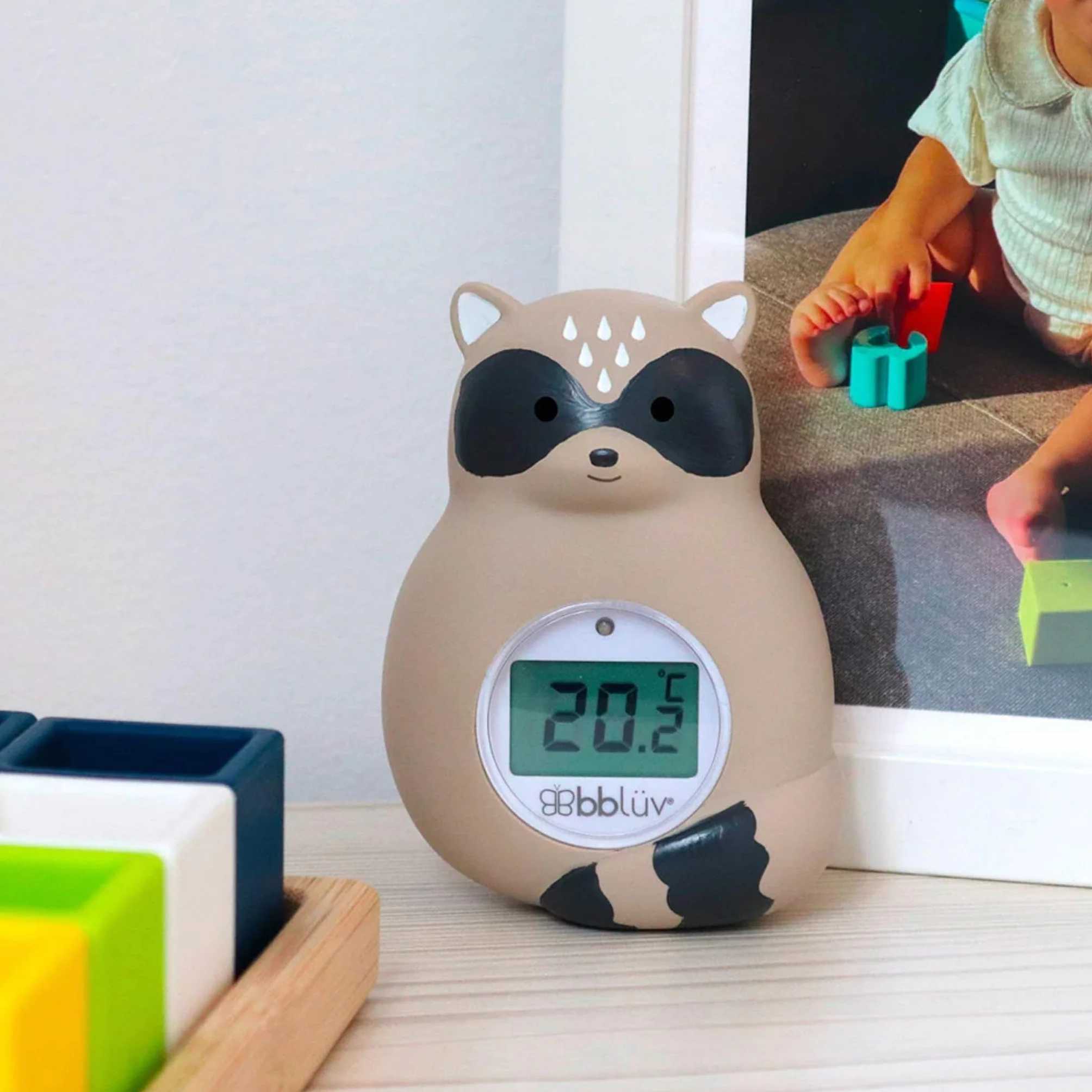 bblüv Raku 3-in-1 Baby Bath Thermometer °C/°F Floating Water & Room Thermometer