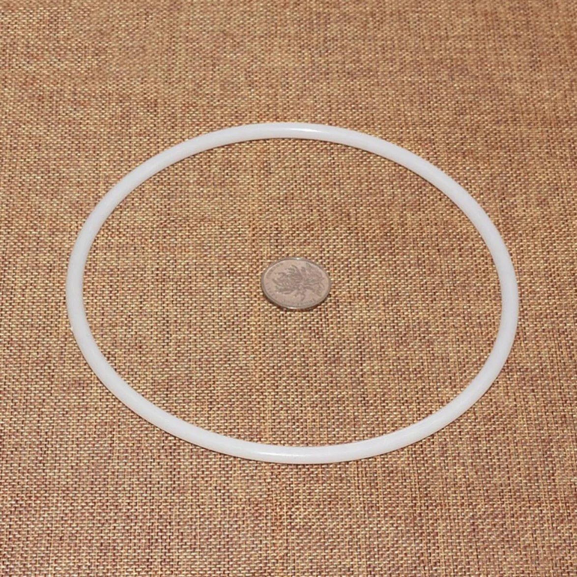 Cerceaux Ronds Plastique Blanc 30 cm pour Attrape-rêves Soi-même Lot 10 Pièces