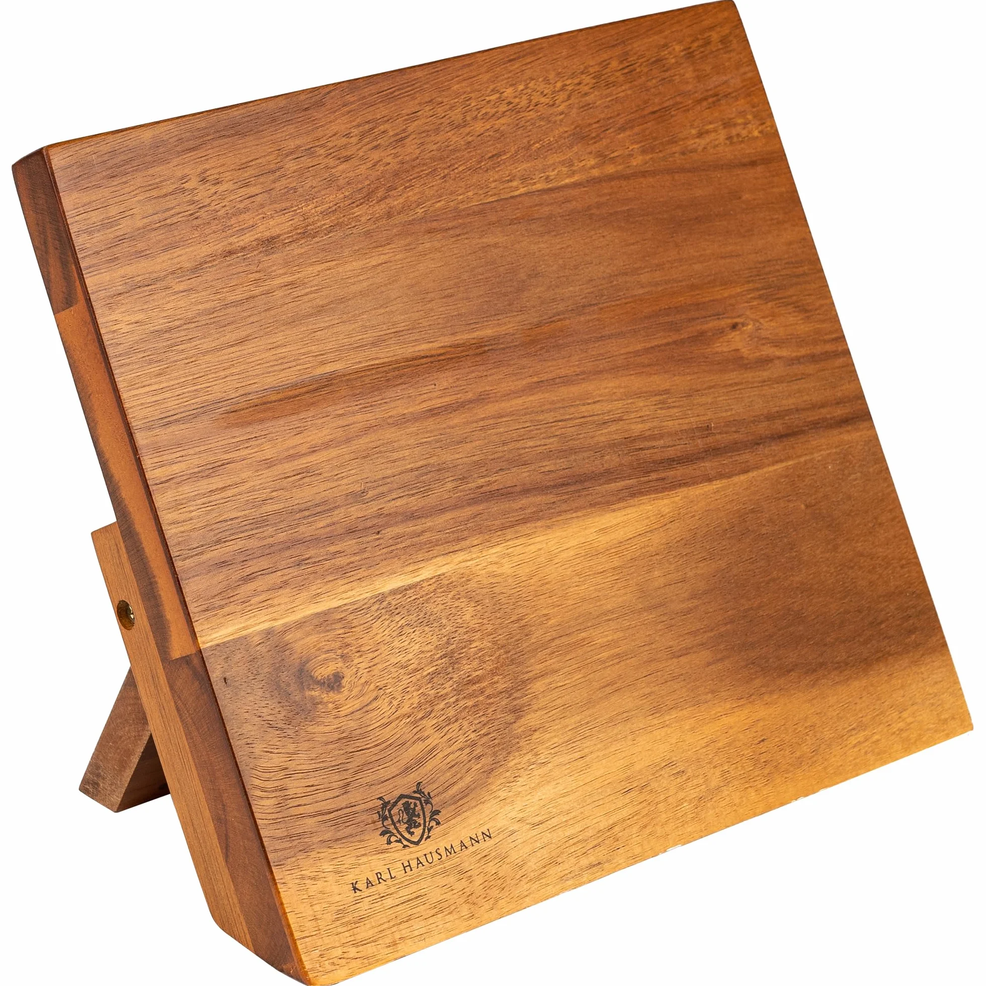 KARL HAUSMANN Bloc Couteaux Magnétique en Bois de Chêne 24x22cm Porte Couteau Aimanté Universel