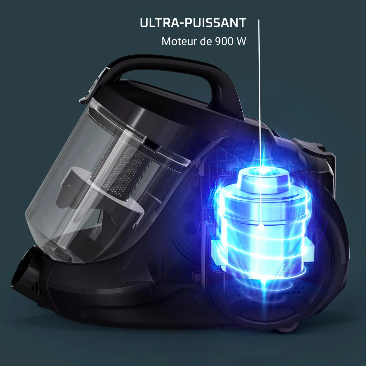 Rowenta Aspirateur sans Sac 900 W Swift Power Cyclonic Blanc RO2917EA