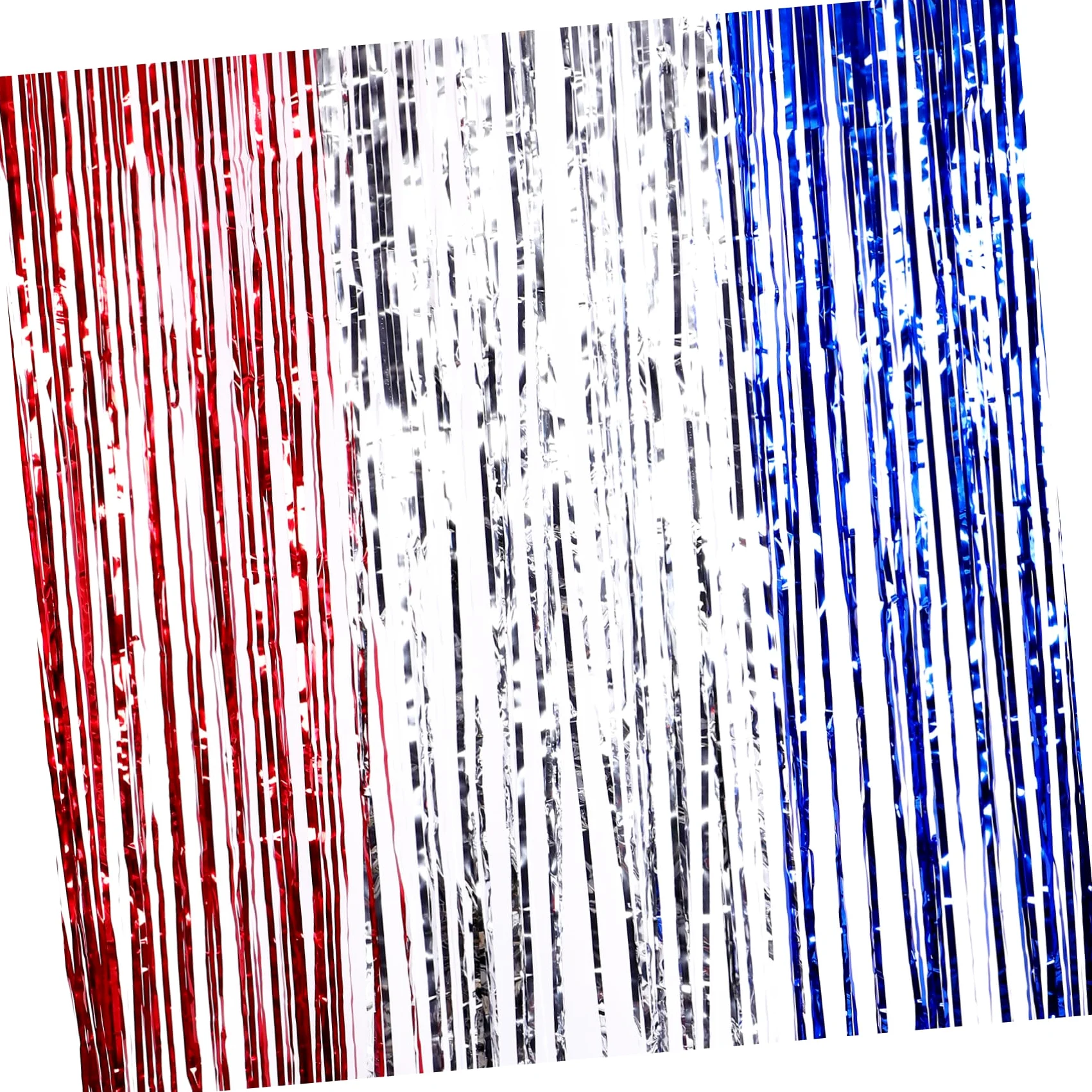 GLEAVI 5 Ensembles Rideaux Frange Métalliques of July Décoration Patriotique pour Fête De Indépendance comme Décor De Photo Et Accessoire 2 Pièces * 5
