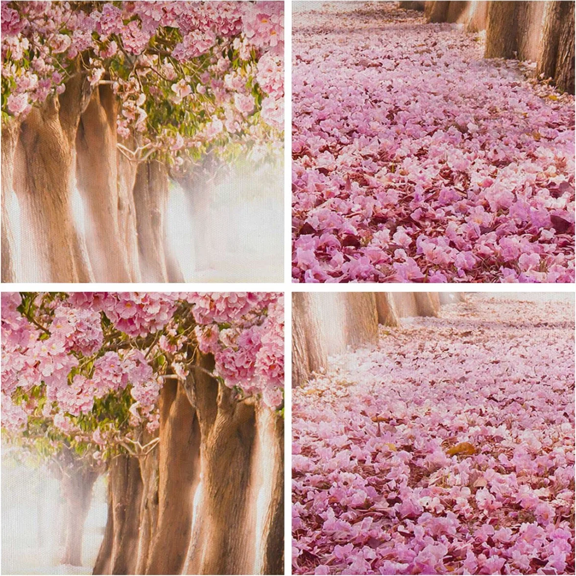 Deco Cadre Décoration Salon Arbre fleurs cerise nature Moderne Impression sur Toile 120x80cm Tableau Decoration Murale Chambre Horizontal Art Wall Grand Tableaux Decoratifs Muraux