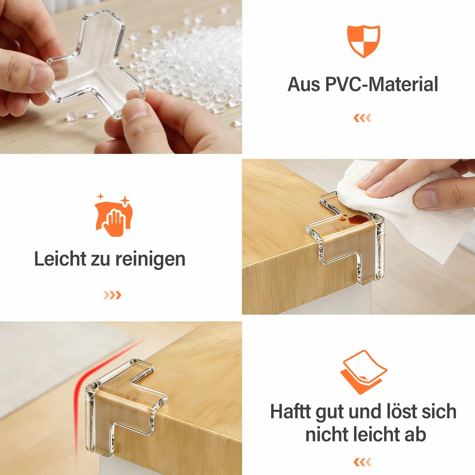 Elalove Protection Bébé Coins de Table Forme de T 3.3x3.3x3.3 cm
