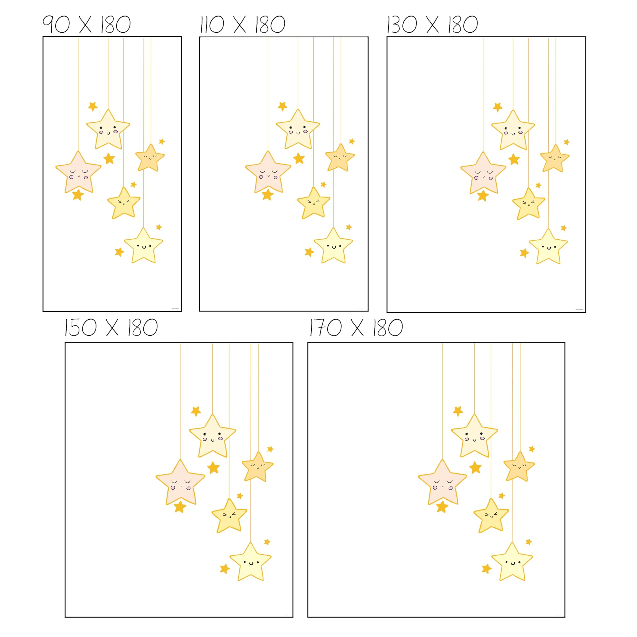 Blindecor Digital Store Enrouleur translucide avec Motif Famille d'enfants Modèle F Nuit étoilée 150 x 180 cm Store Enrouleur occultant 146 x 175 cm