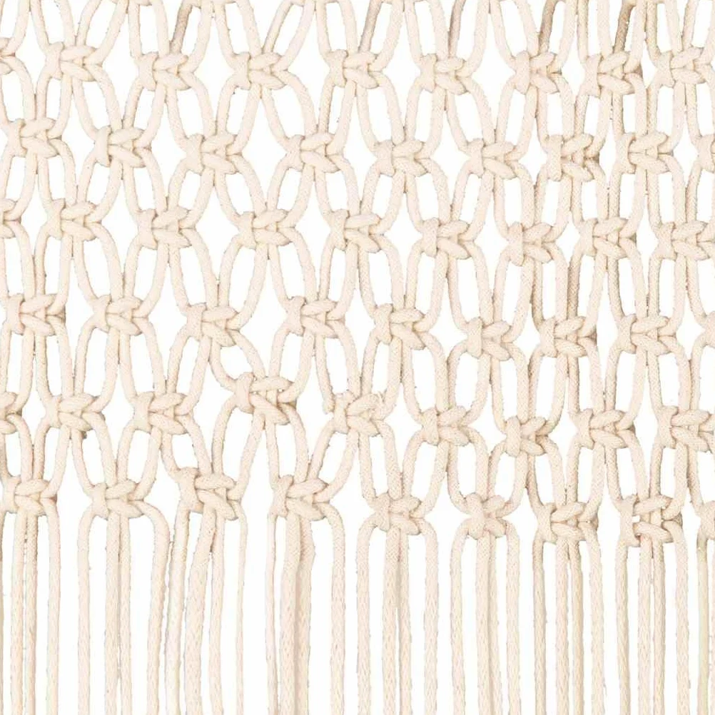 Rideau en macramé 140x240 cm Coton Salon A | Thermique Isolant Lumiere et Anti Chaleur Rideau Fenêtre pour Chambre et Intérieur