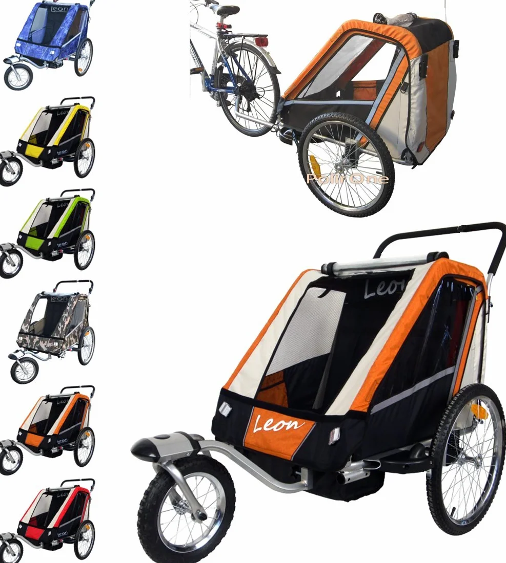 Remorque Poussette Chariot pour Transport de 1 2 Enfants