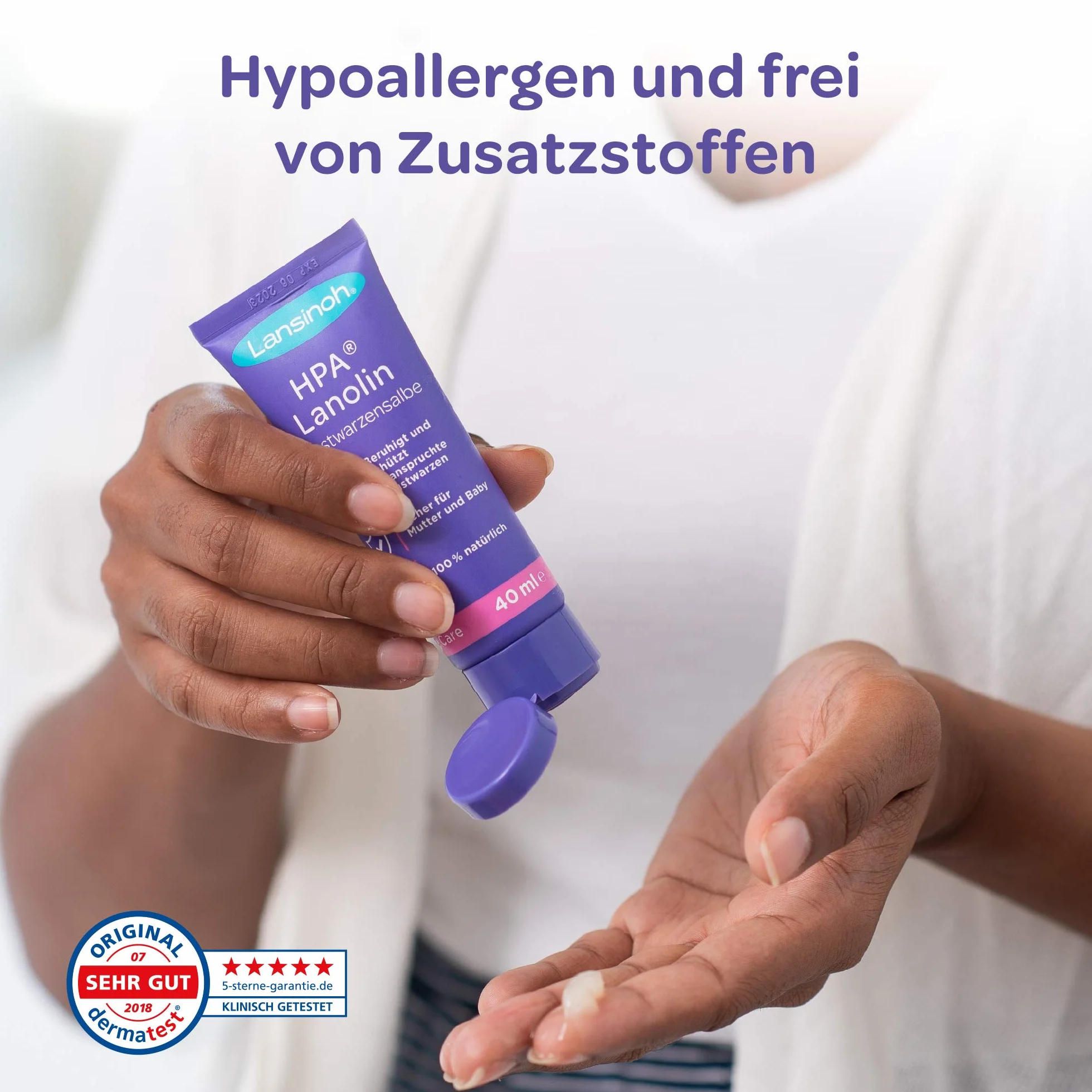 LANSINOH HPA Lanolin Brustwarzensalbe, 40 ml Onguent