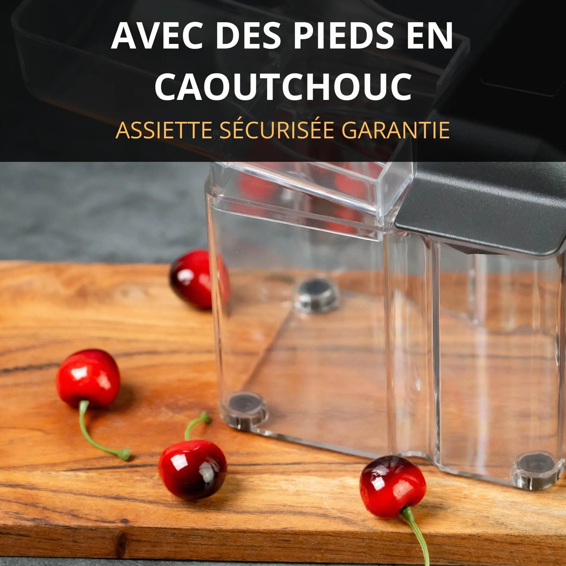 Thiru Premium Dénoyauteur de cerises grande capacité anti-éclaboussures Made in Germany