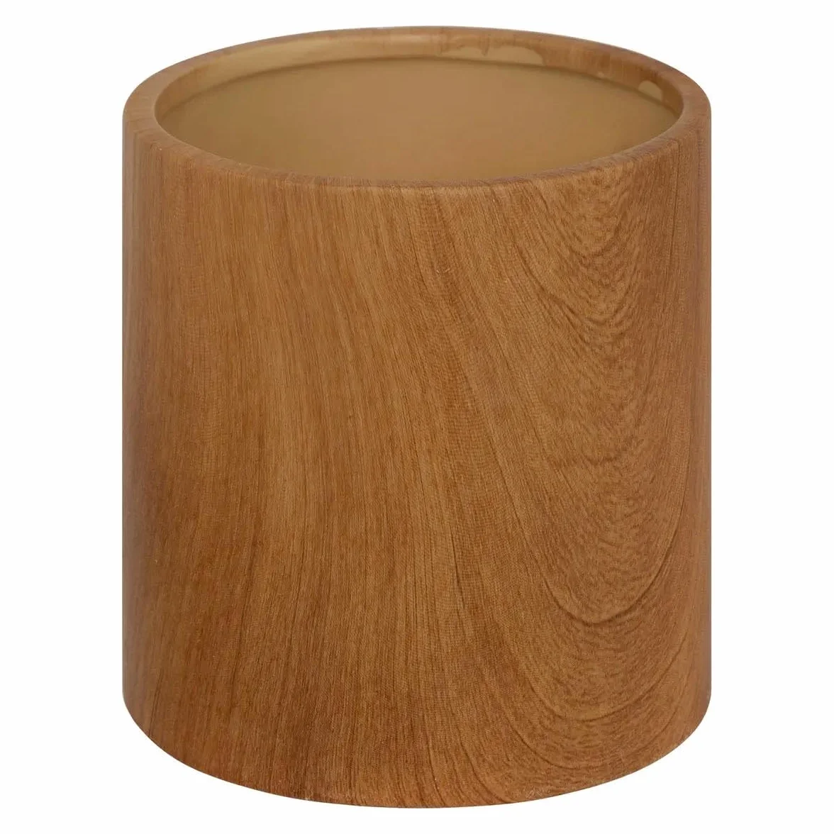 Atmosphera Créateur d'intérieur Cache-Pots Effet Bois SOA 14cm Naturel Lot de 2