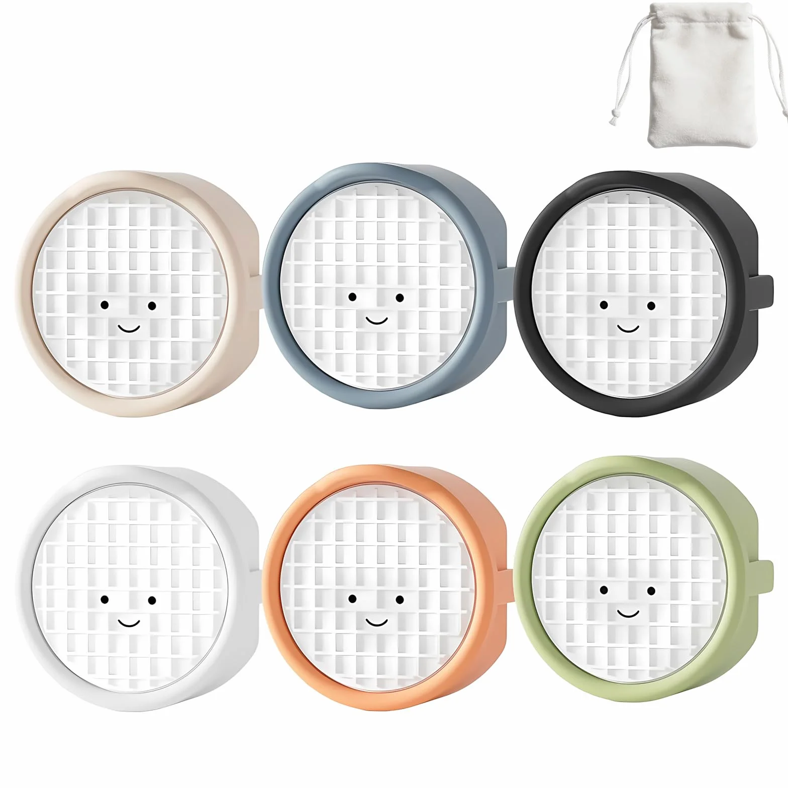 Cache-prises en silicone type F - Lot de 6 - Anti-poussière - Décoratif