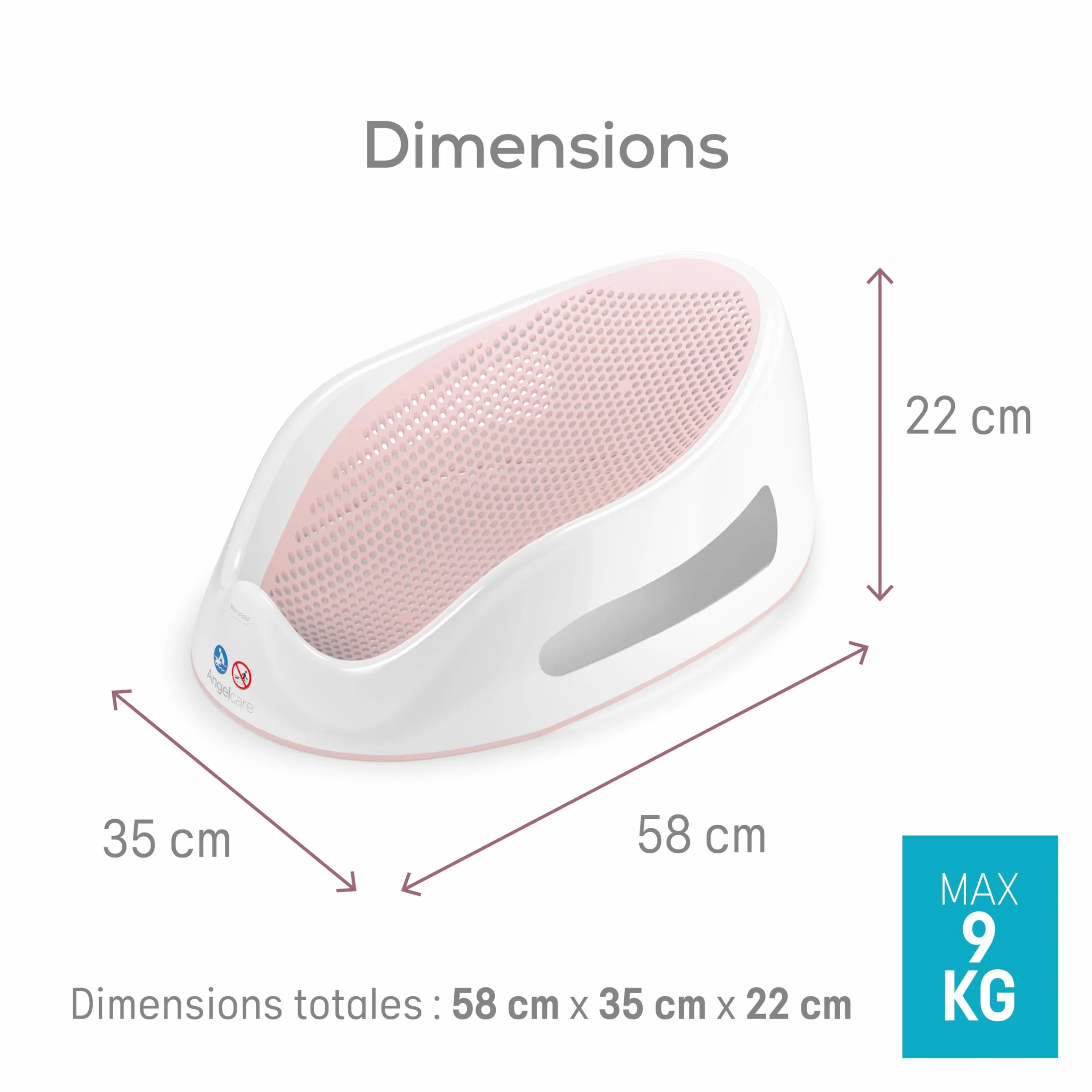 Angelcare Transat de Bain Blanc Babyhome et Bellemont