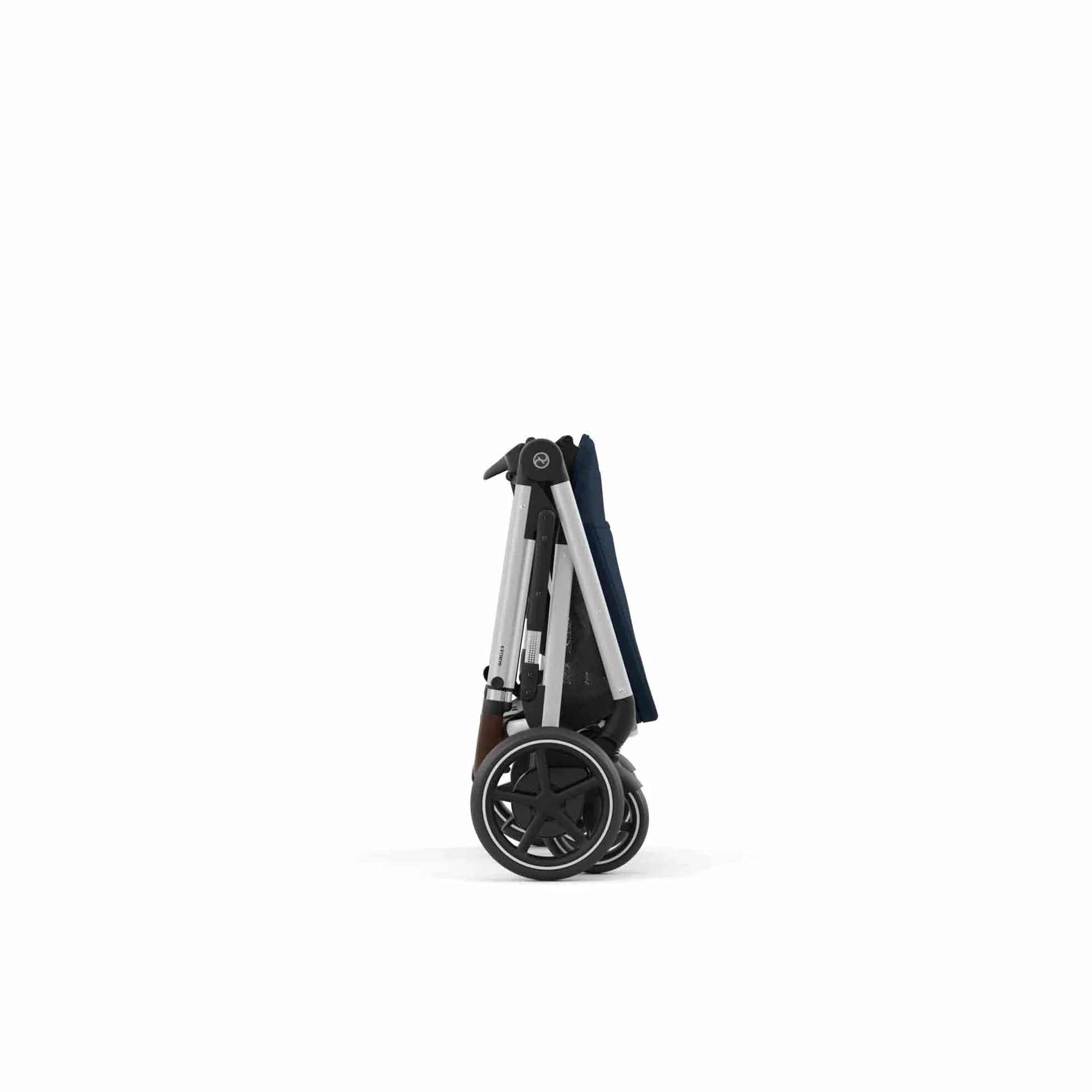 CYBEX Poussette Gold e-GAZELLE S, de la naissance à 4 ans, max 22 kg, système tout-en-1 avec propulsion électrique, bleu océan