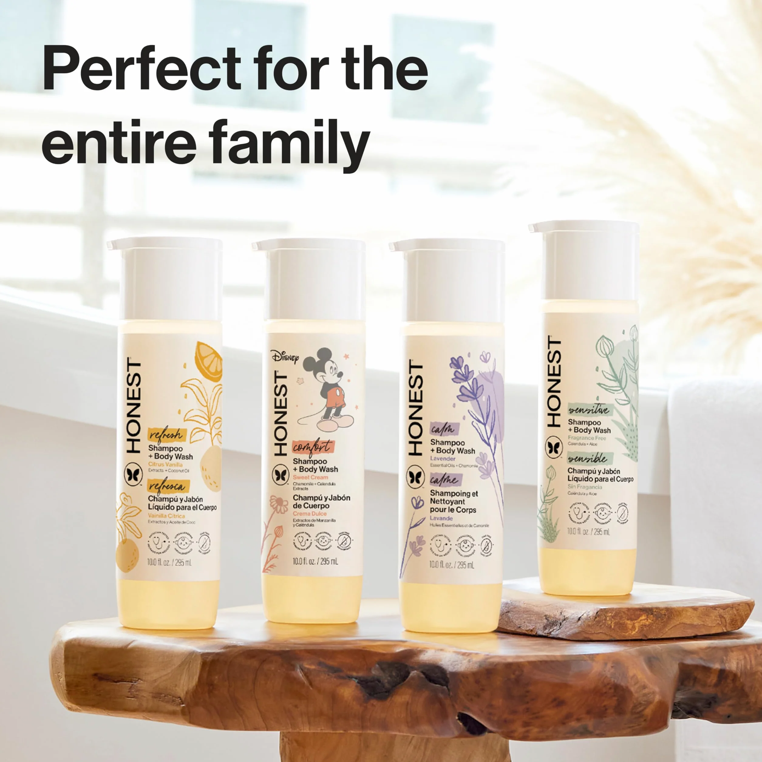 Honest Purely Sensitive Shampoo And Body Wash Fragrance Free For Kids 10 oz