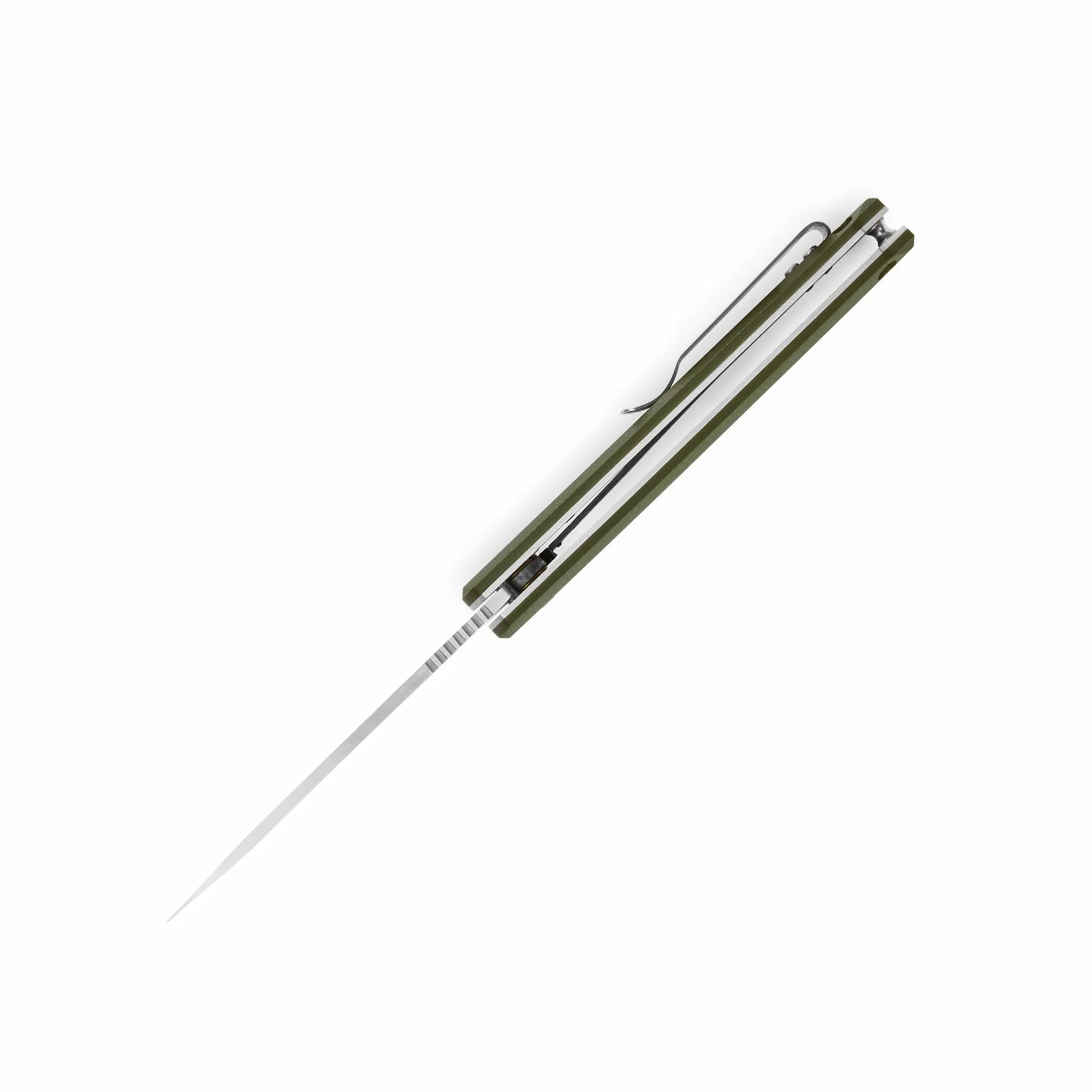 Inconnu Buck 7251 Couteau Lame Acier 7Cr Manche G10 Vert 11,5 cm