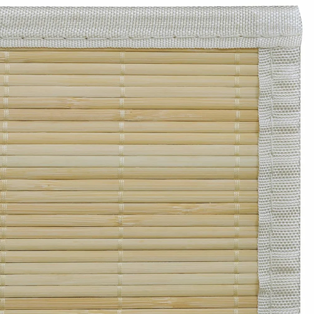 Générique Tapis en Bambou Naturel à Latte rectangulaire 120 x 180 cm, Maison & Jardin, Décorations, Tapis, Beige, (Poids 2.06KG)