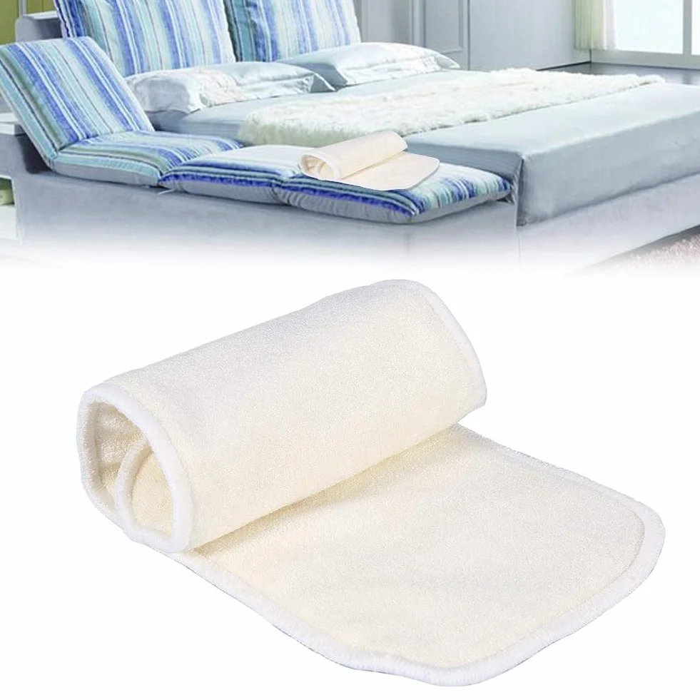 Doublure de couche en tissu réutilisable 4 couches lavable pour adultes