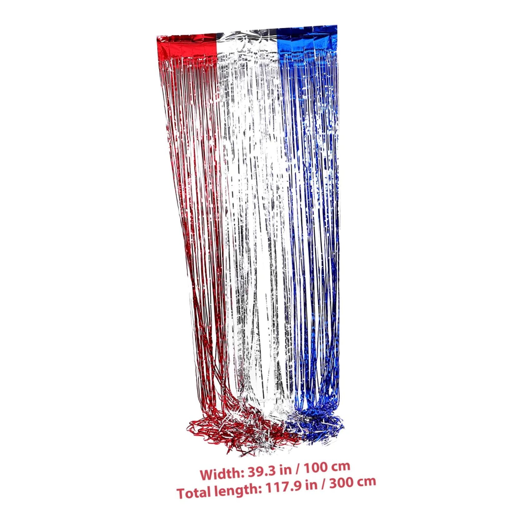 GLEAVI 5 Ensembles Rideaux Frange Métalliques of July Décoration Patriotique pour Fête De Indépendance comme Décor De Photo Et Accessoire 2 Pièces * 5