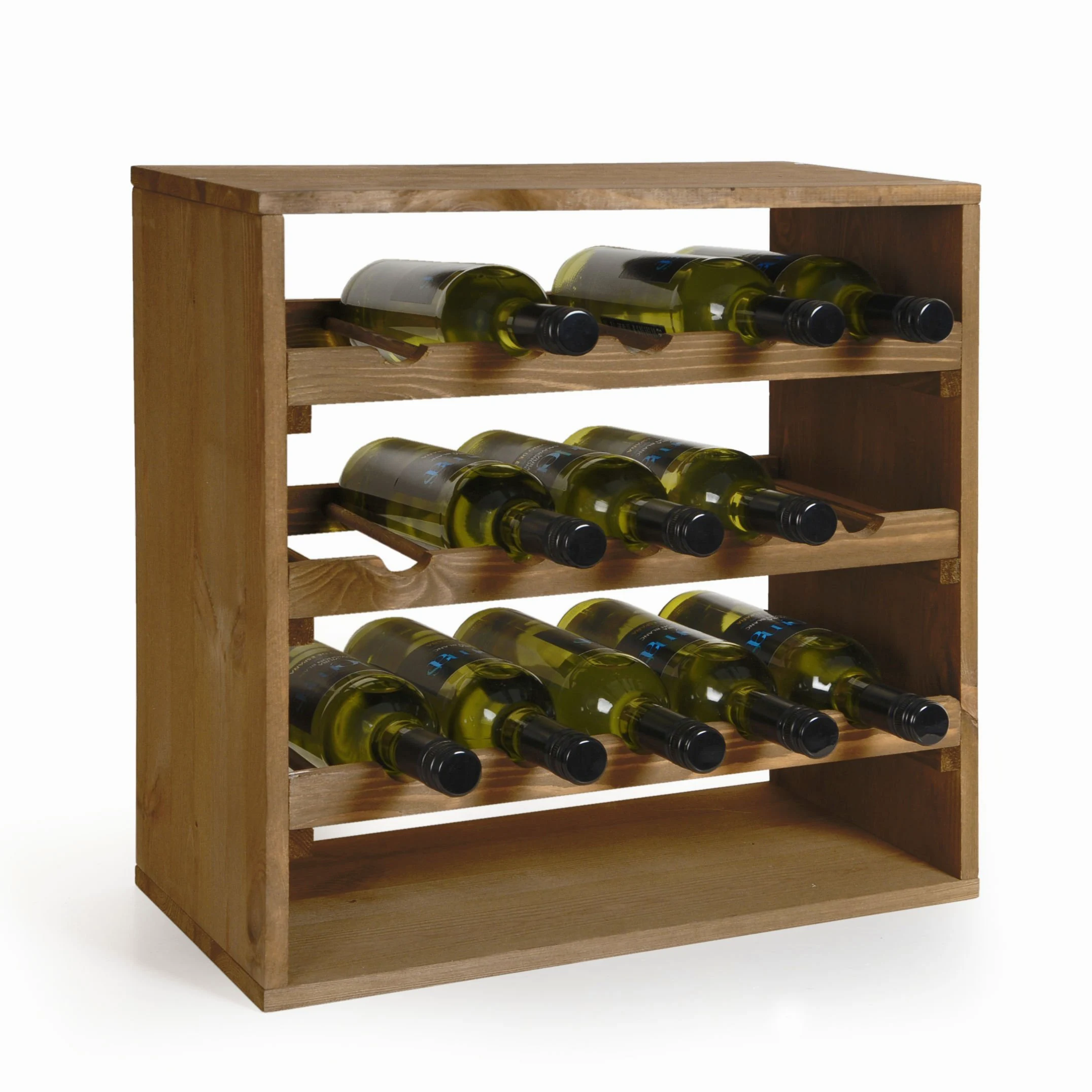 Système d'étagère à vin CUBE 50 tobacco module 4 standard - H50 x L50 x P25 cm