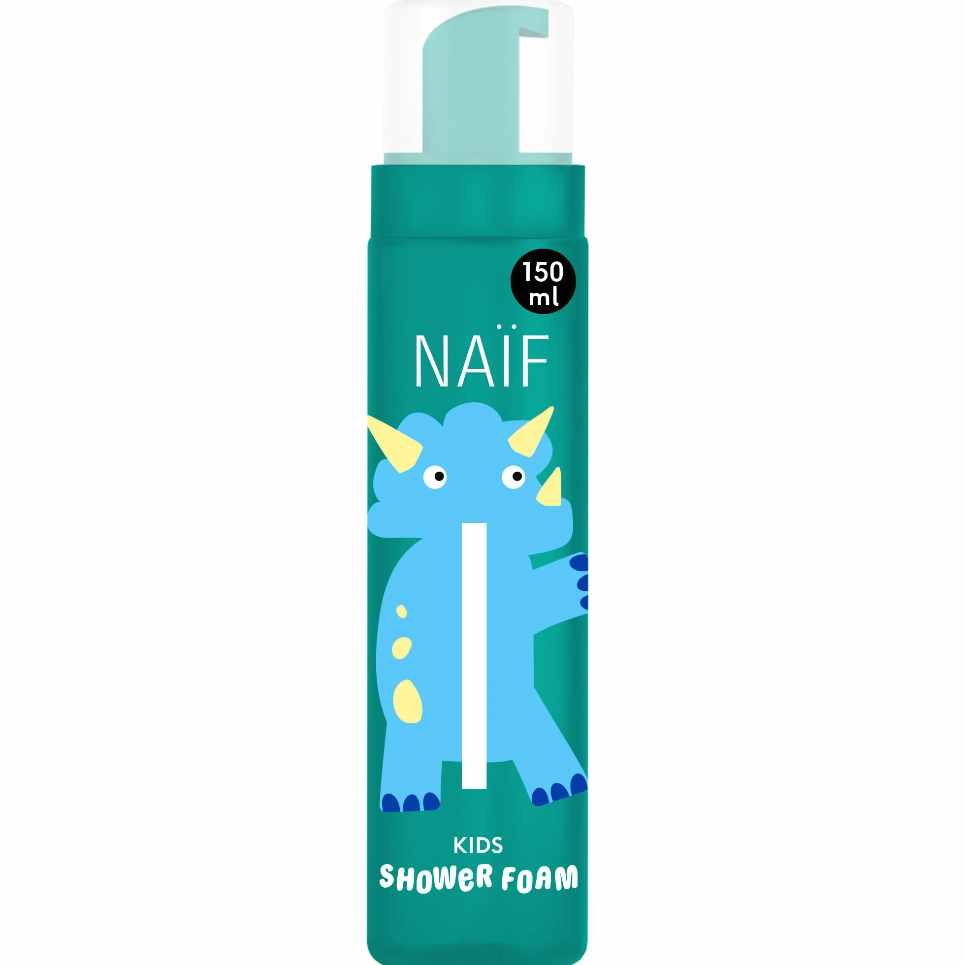 Naïf Mousse de douche colorée pour enfants 150 ml 0% SLES testé dermatologiquement