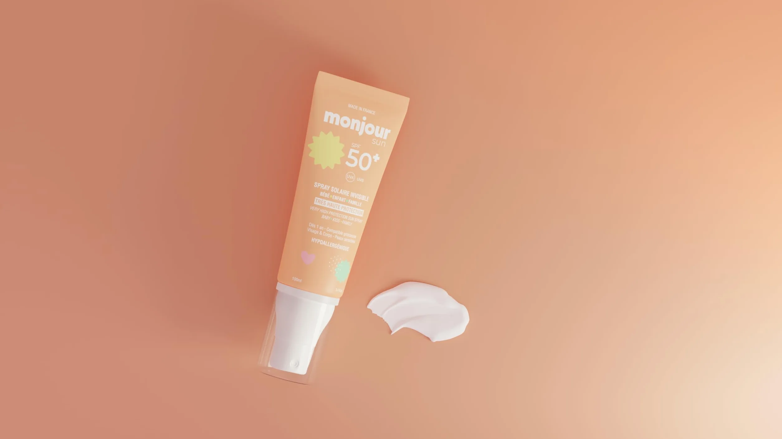 Crème Solaire SPF 50 Plus Bébé Enfant Spray Invisible Visage Corps Peau Sensible Hypoallergénique Aloe Vera