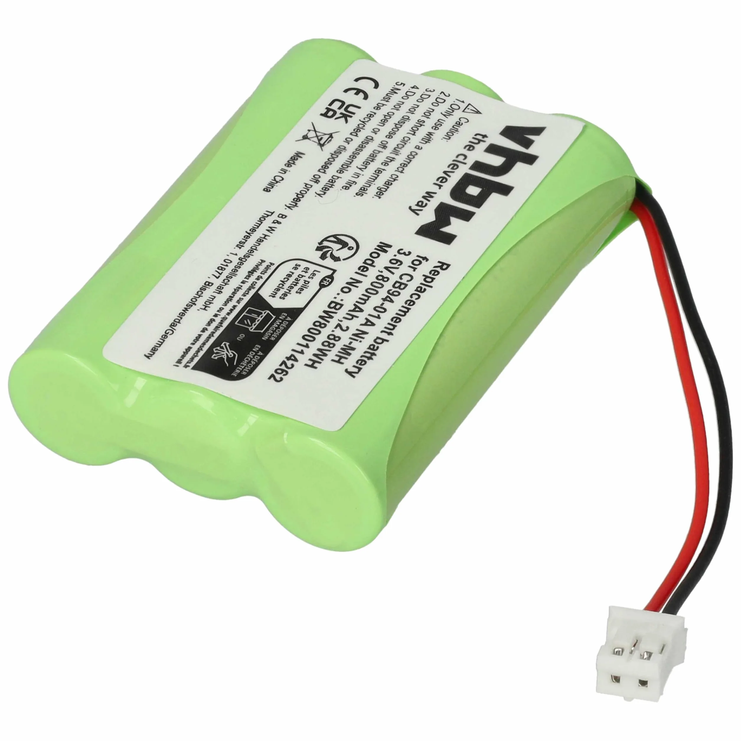 vhbw Batterie Compatible Motorola MBP853PU Moniteur bébé Babyphone 800mAh 3,6V NiMH