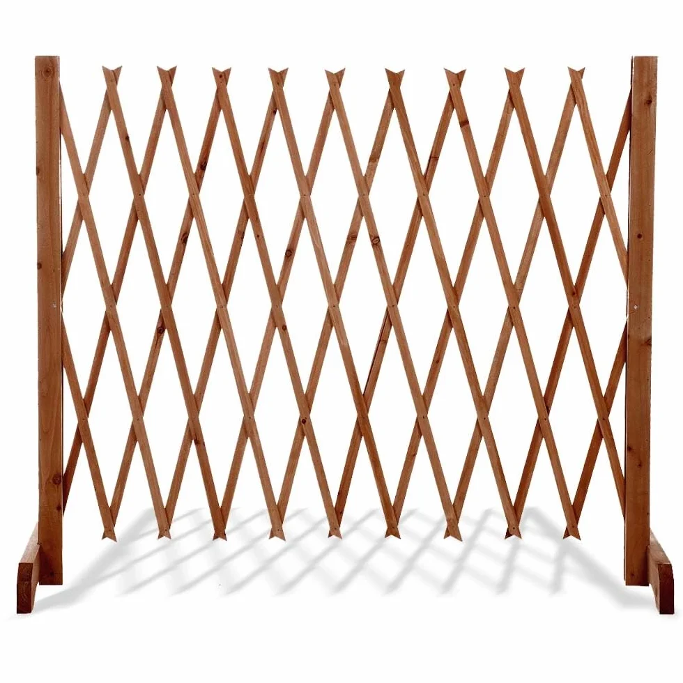 Barrière de Sécurité Extensible 30-140 x 90 cm Bois Sans Perçage Chien Animaux